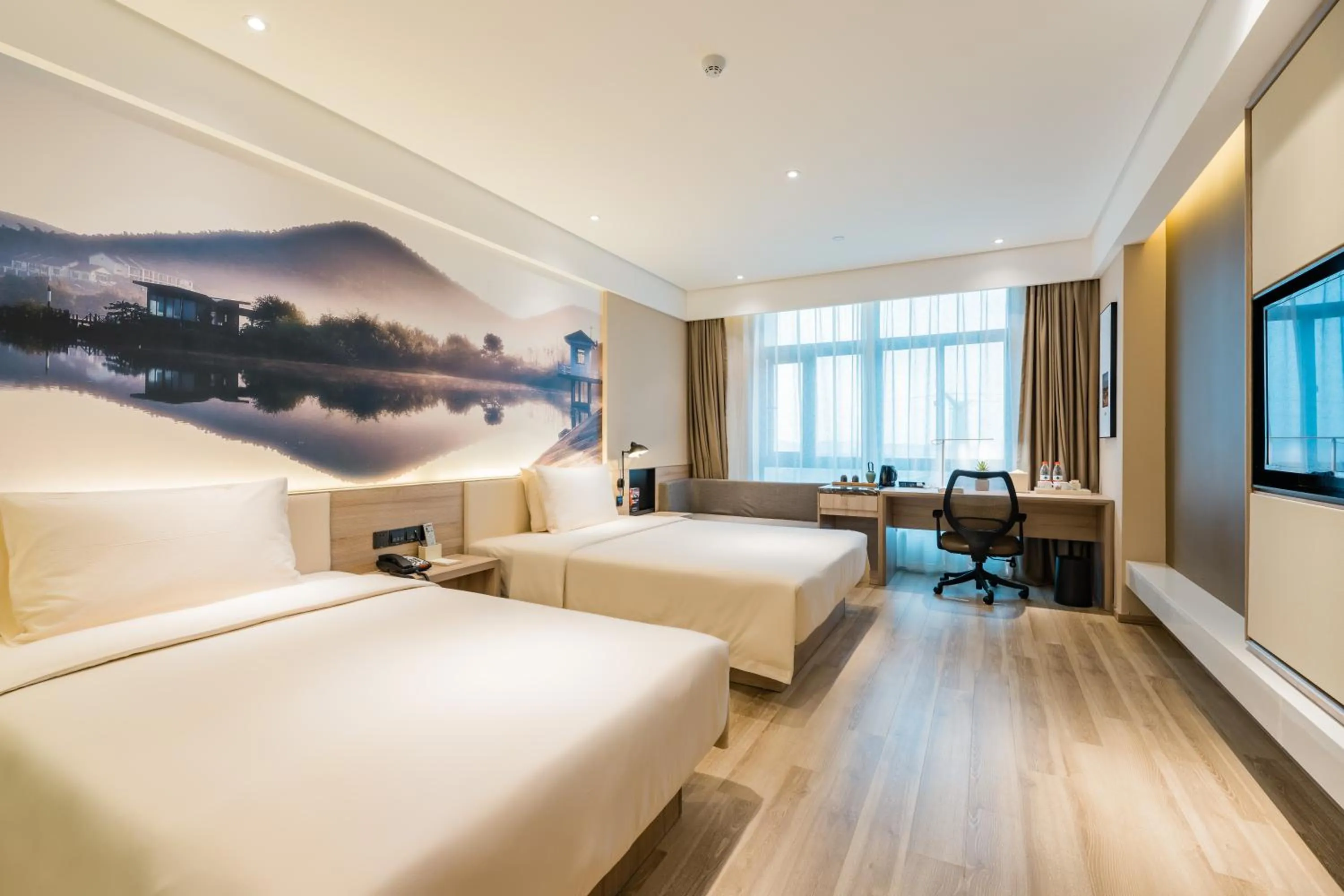 Bed in Atour Hotel (Nanjing Xingang Development Area)