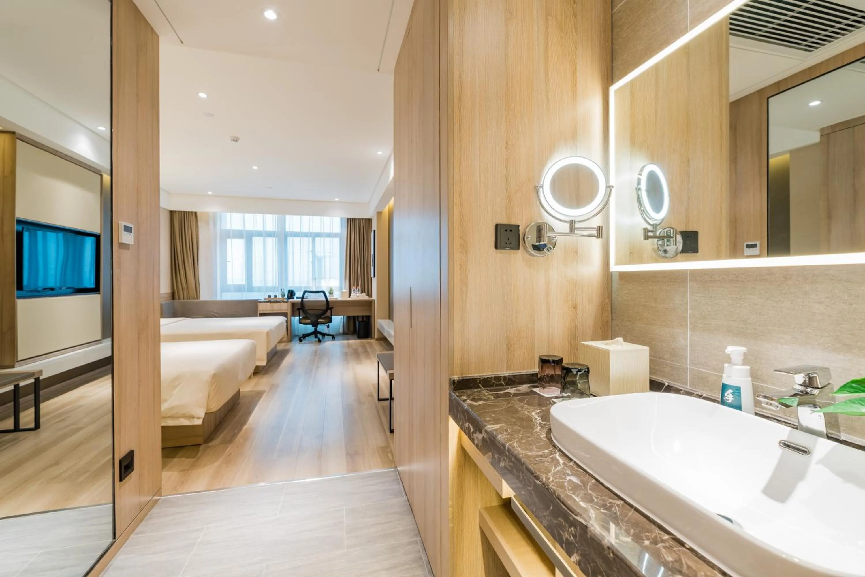 Bed in Atour Hotel (Nanjing Xingang Development Area)