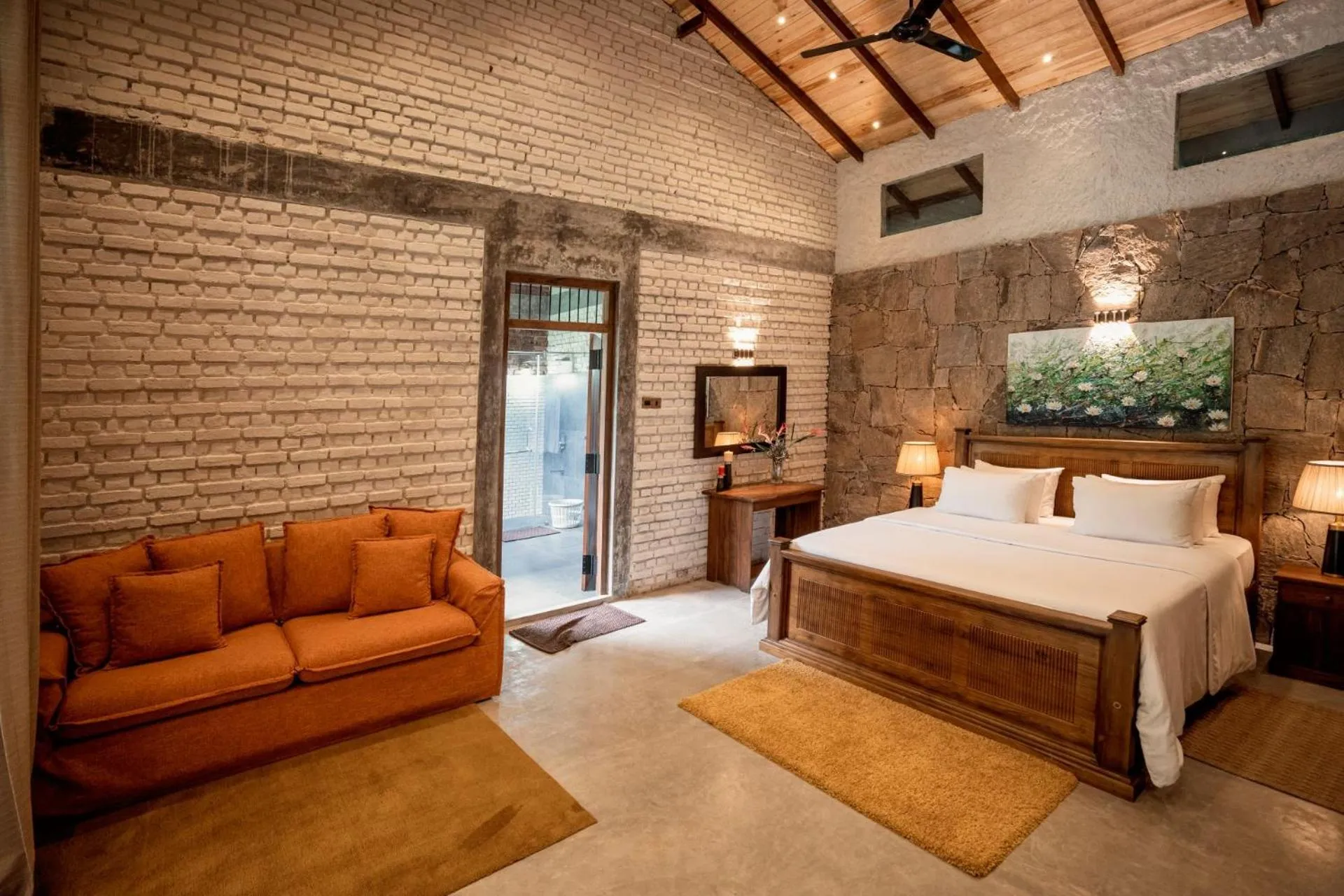 Bed in Arsulana Eco Lodge & Spa