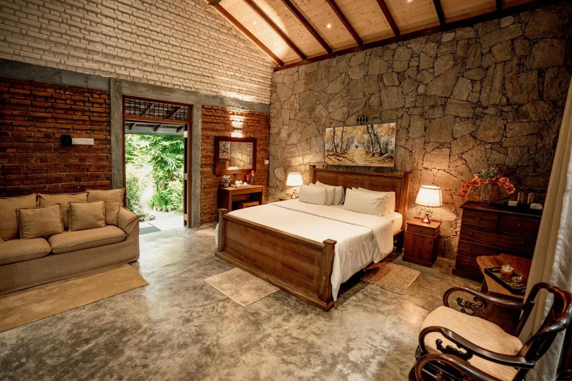 Bed in Arsulana Eco Lodge & Spa
