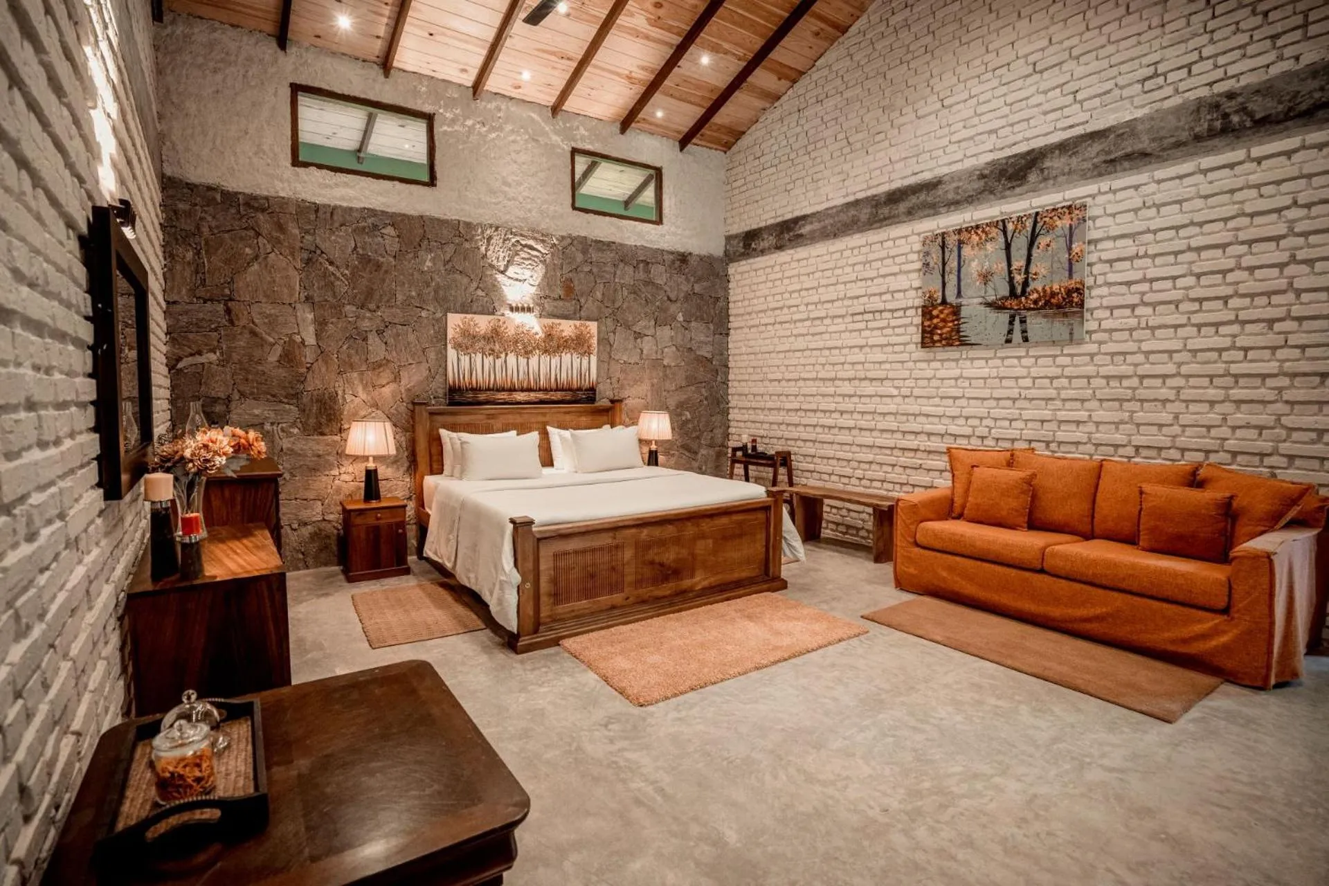 Bed in Arsulana Eco Lodge & Spa