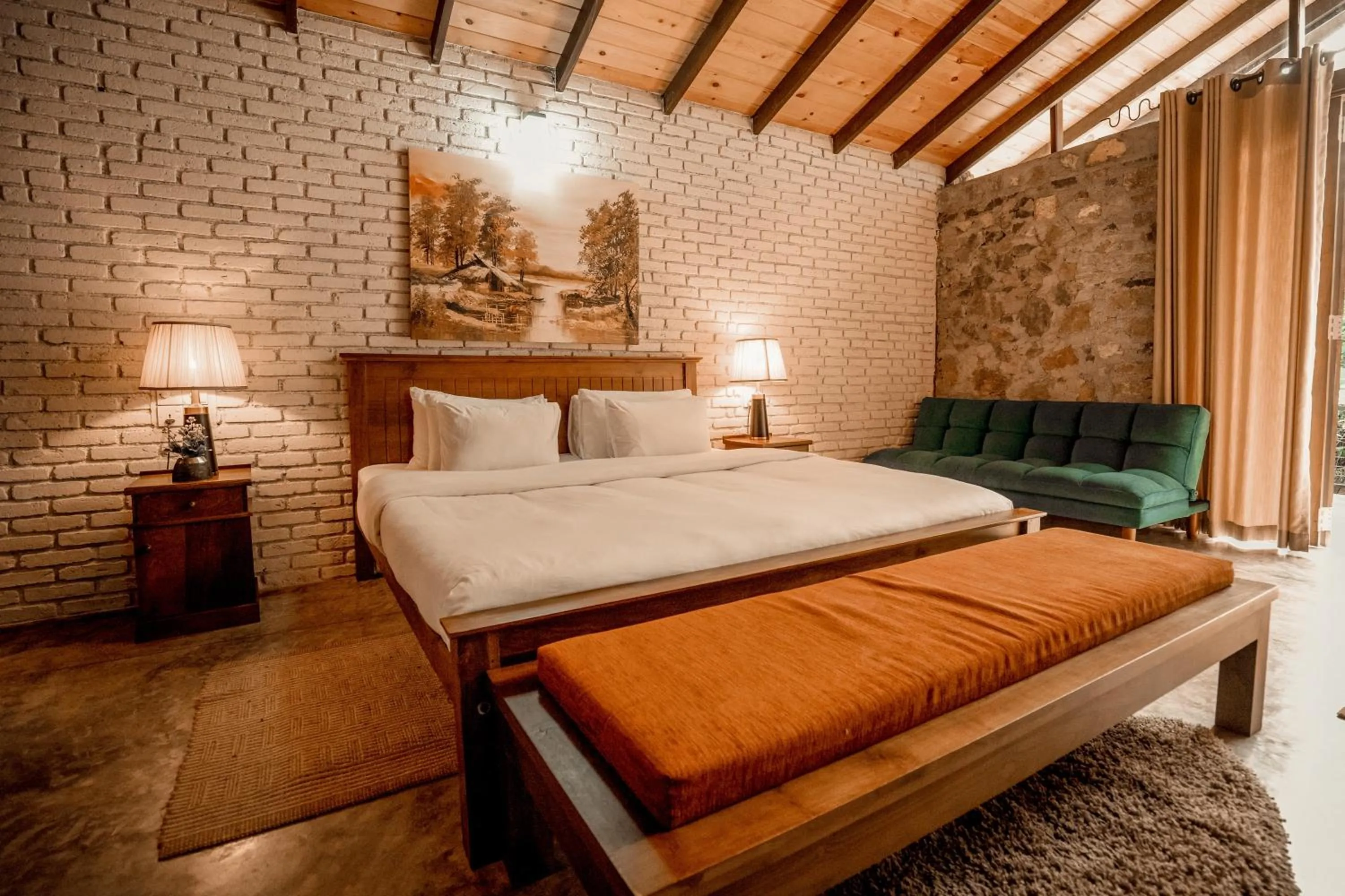 Bed in Arsulana Eco Lodge & Spa