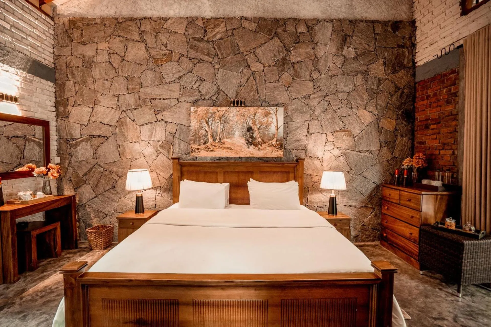 Bed in Arsulana Eco Lodge & Spa