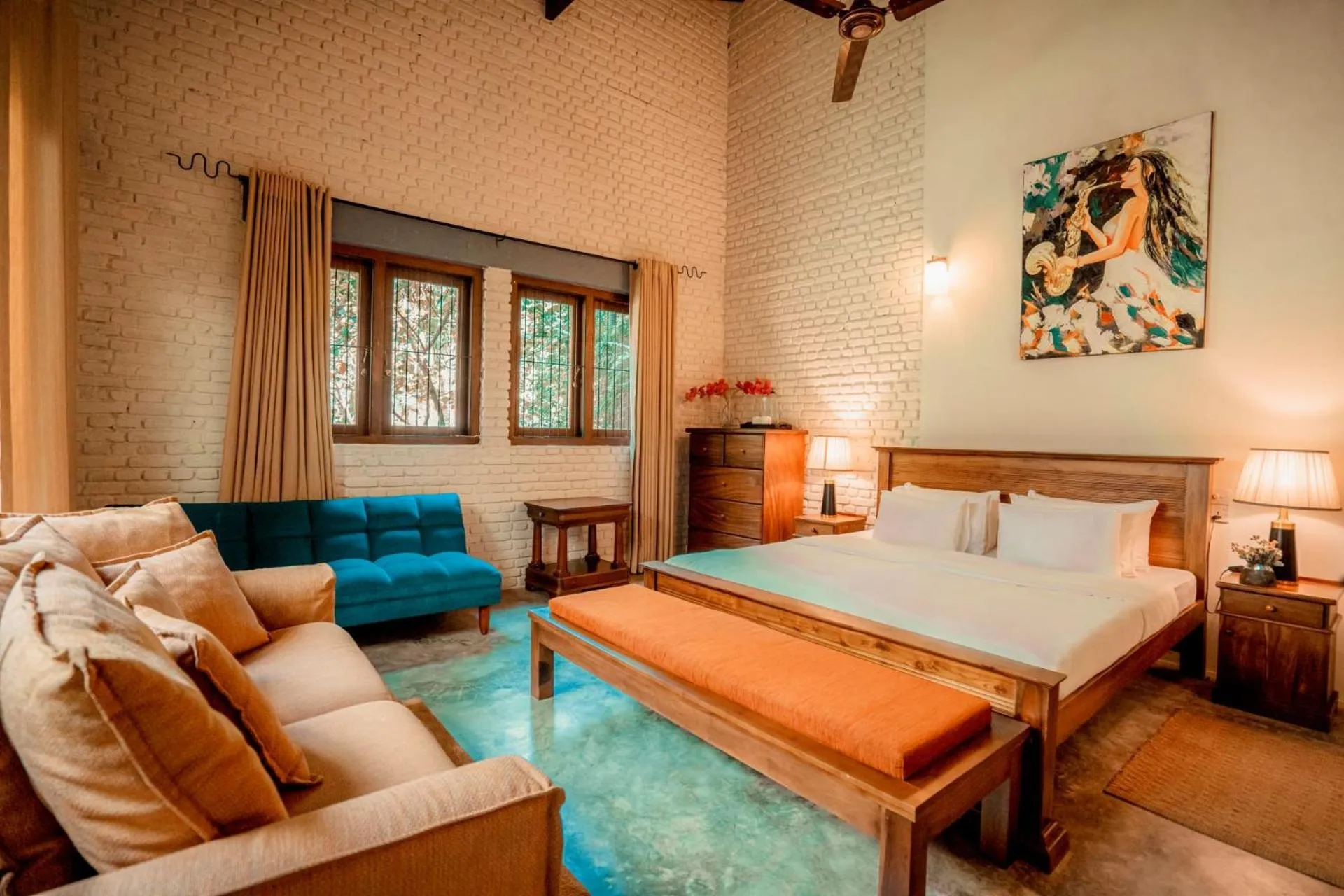 Bed in Arsulana Eco Lodge & Spa