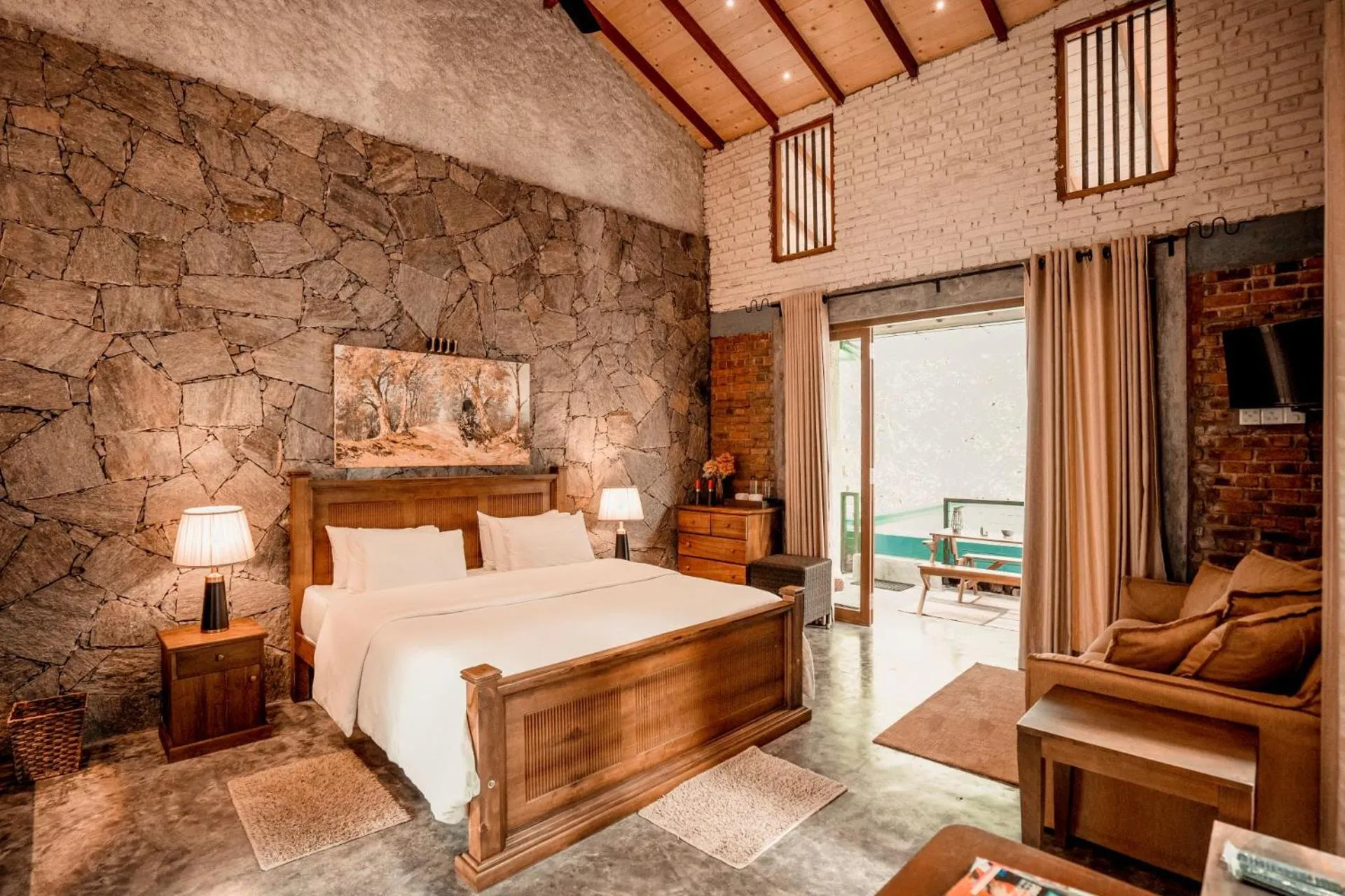 Bed in Arsulana Eco Lodge & Spa