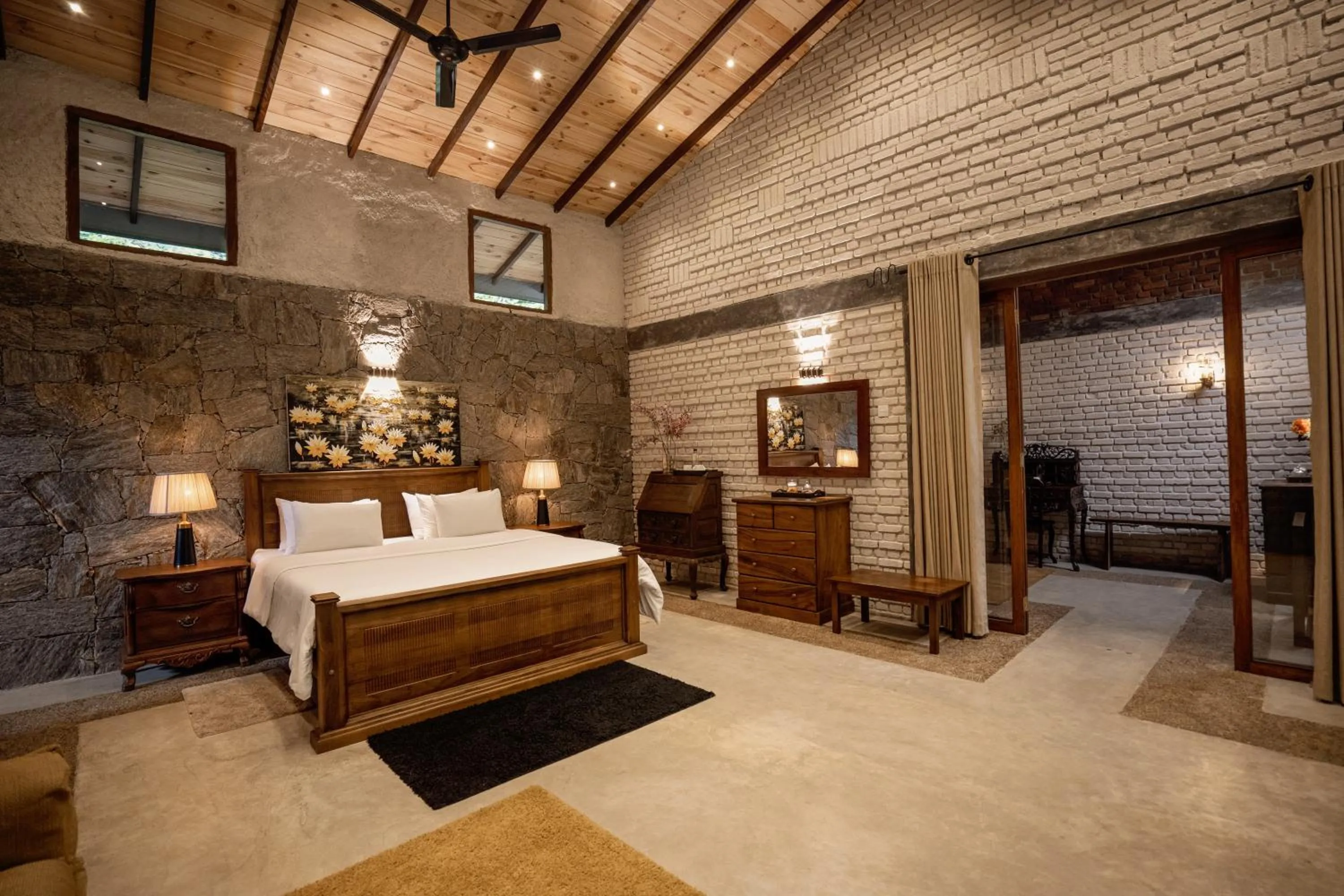 Bed in Arsulana Eco Lodge & Spa