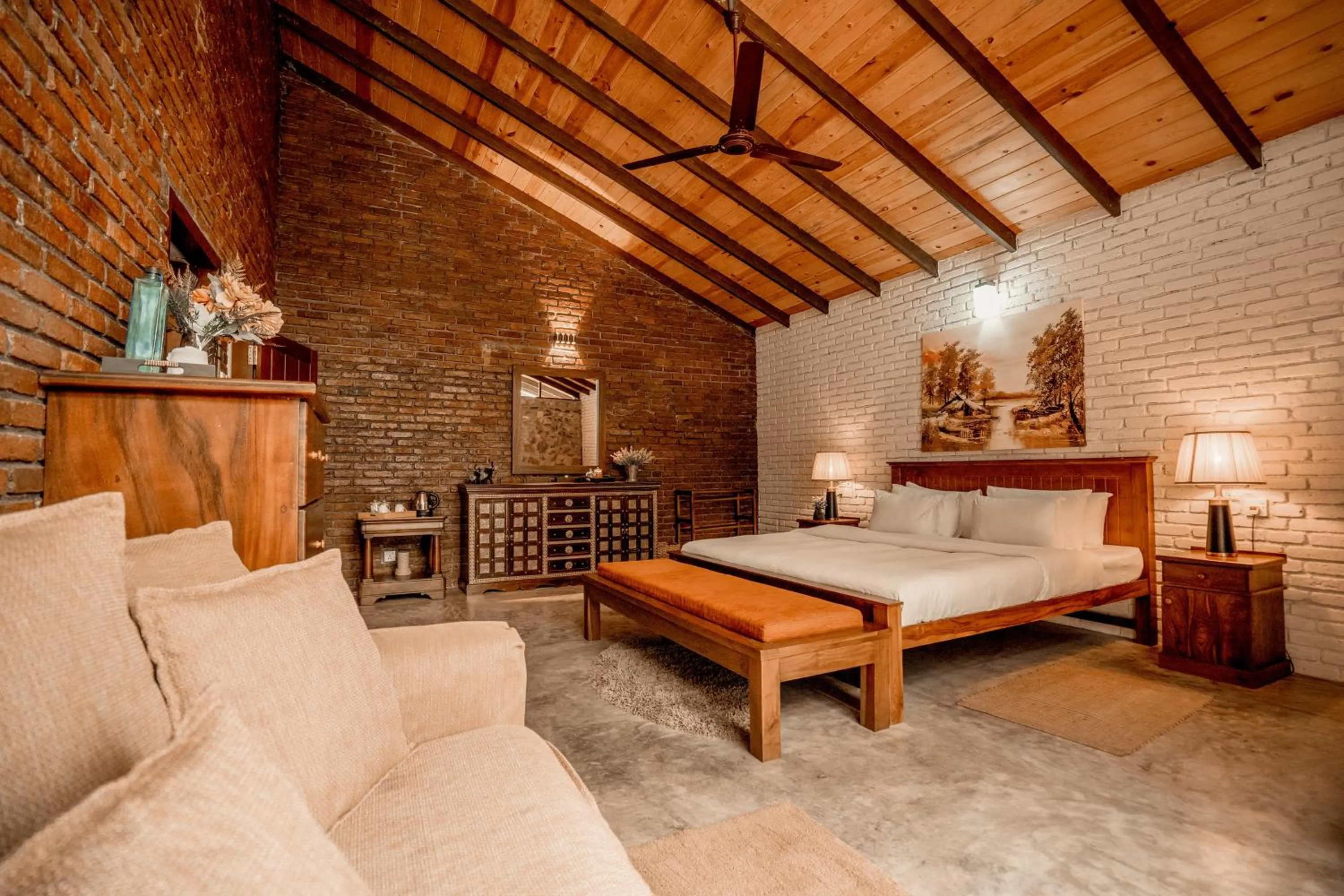 Bed in Arsulana Eco Lodge & Spa