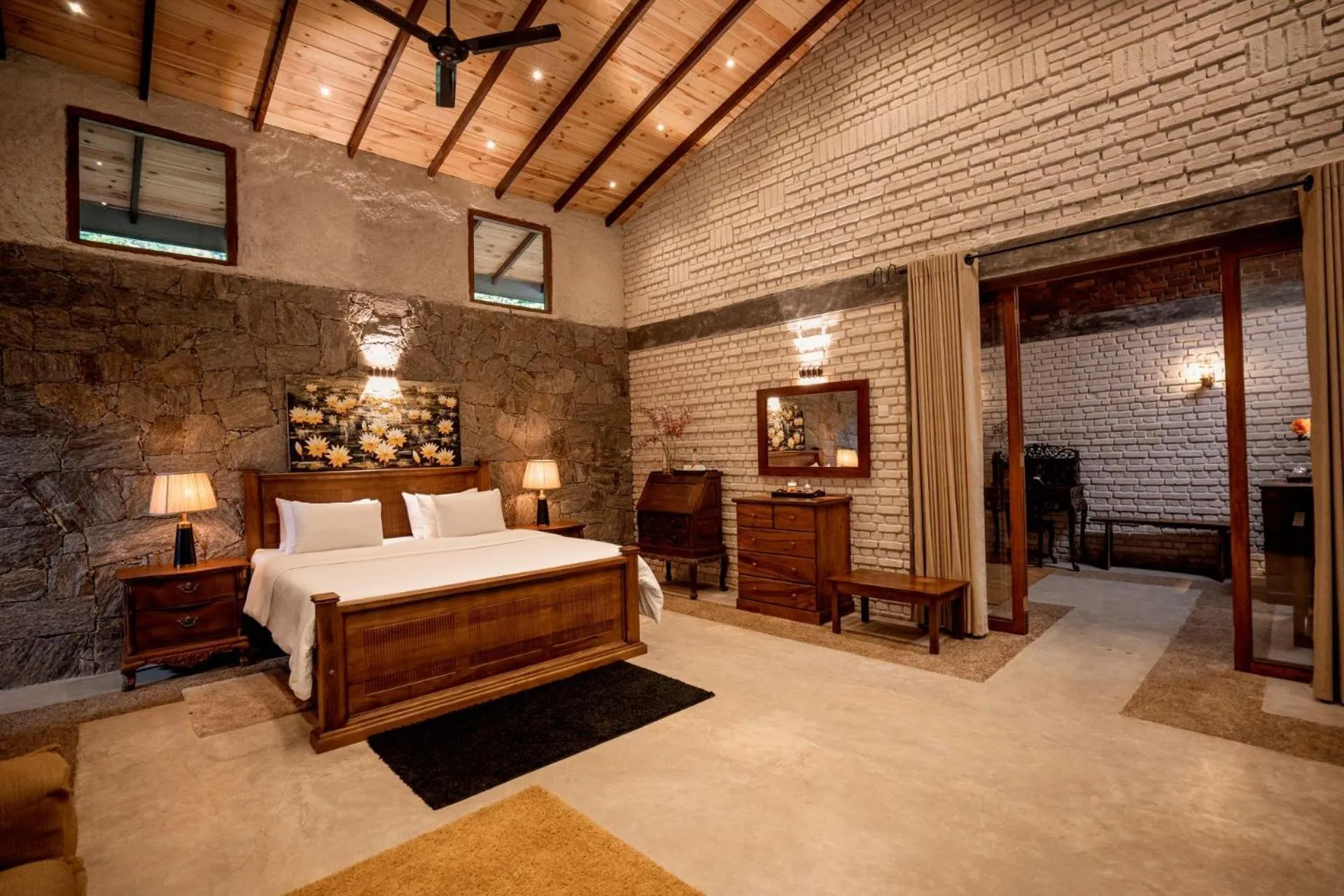 Bed in Arsulana Eco Lodge & Spa