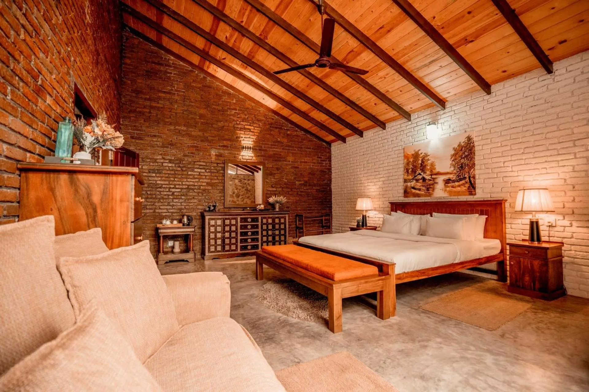 Bed in Arsulana Eco Lodge & Spa