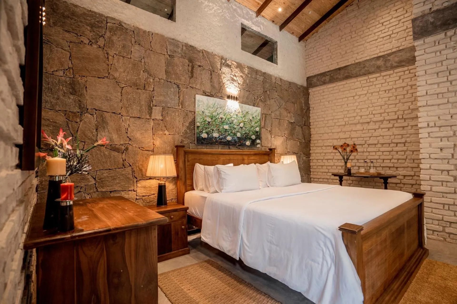 Bed in Arsulana Eco Lodge & Spa