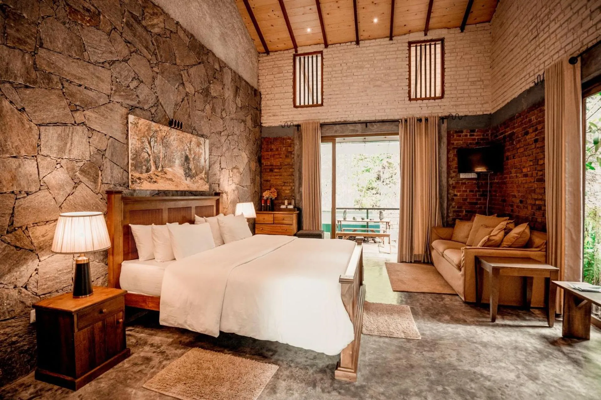 Bed in Arsulana Eco Lodge & Spa