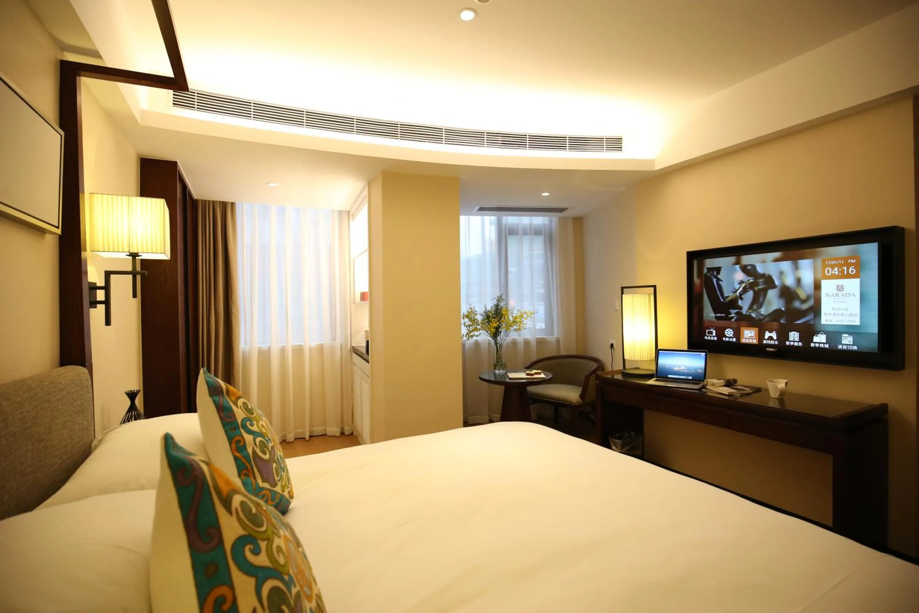 TV and multimedia, Bed in SSAW Boutique Hotel Shanghai Yilin