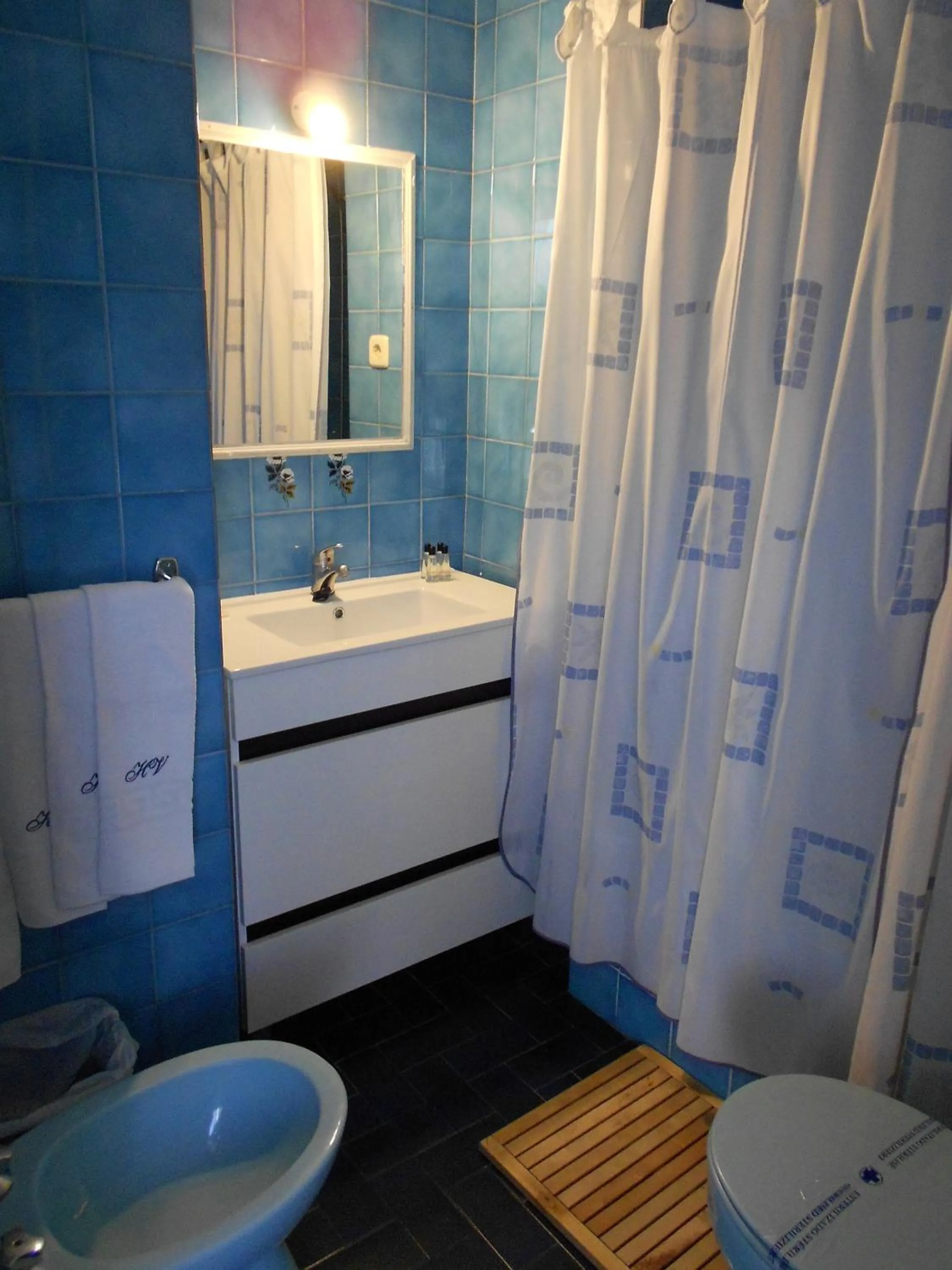 Shower in Hostal Valencia Madrid