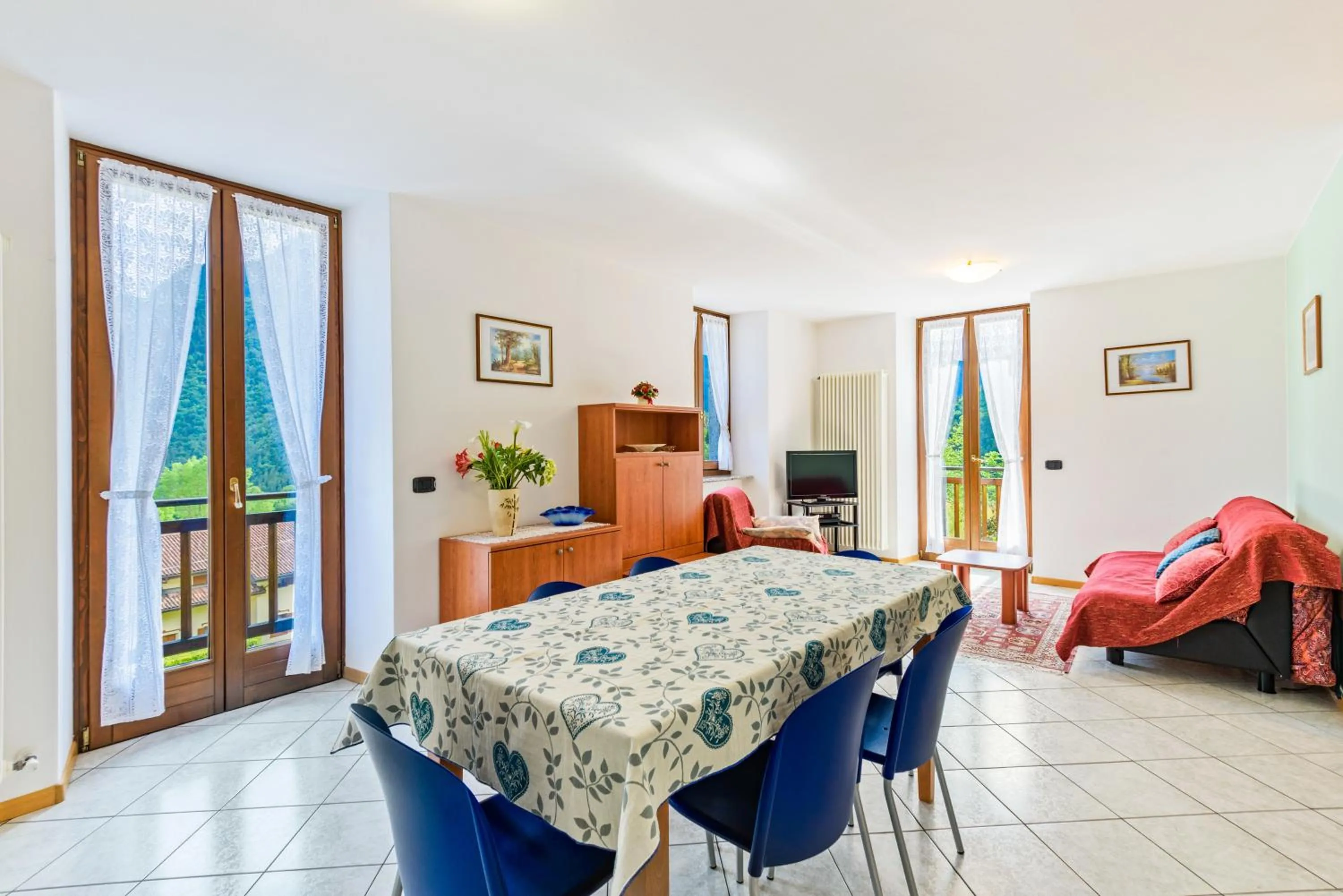 Living room, Bed in Casa Elena