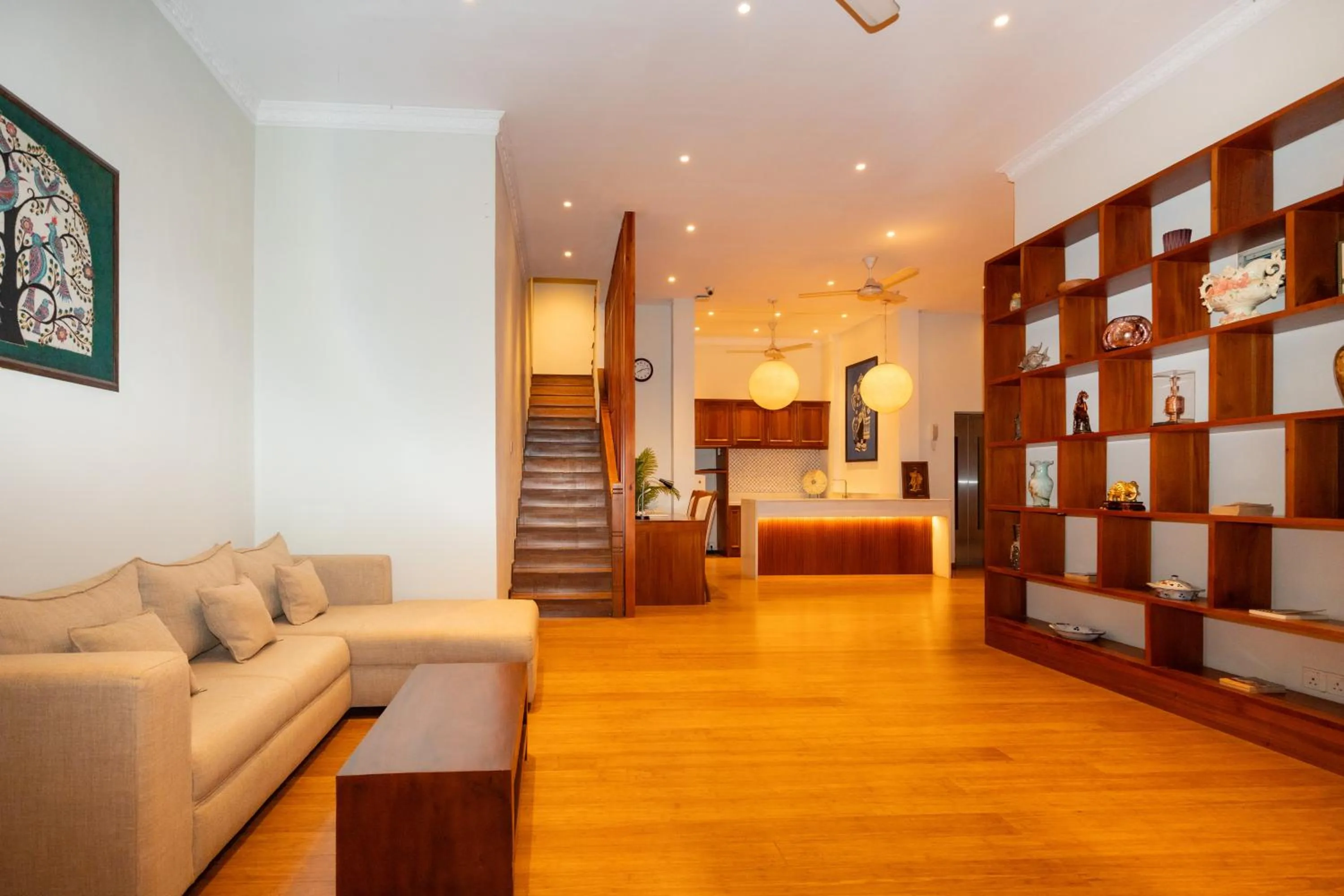 Living room, Bed in Serene Kandy