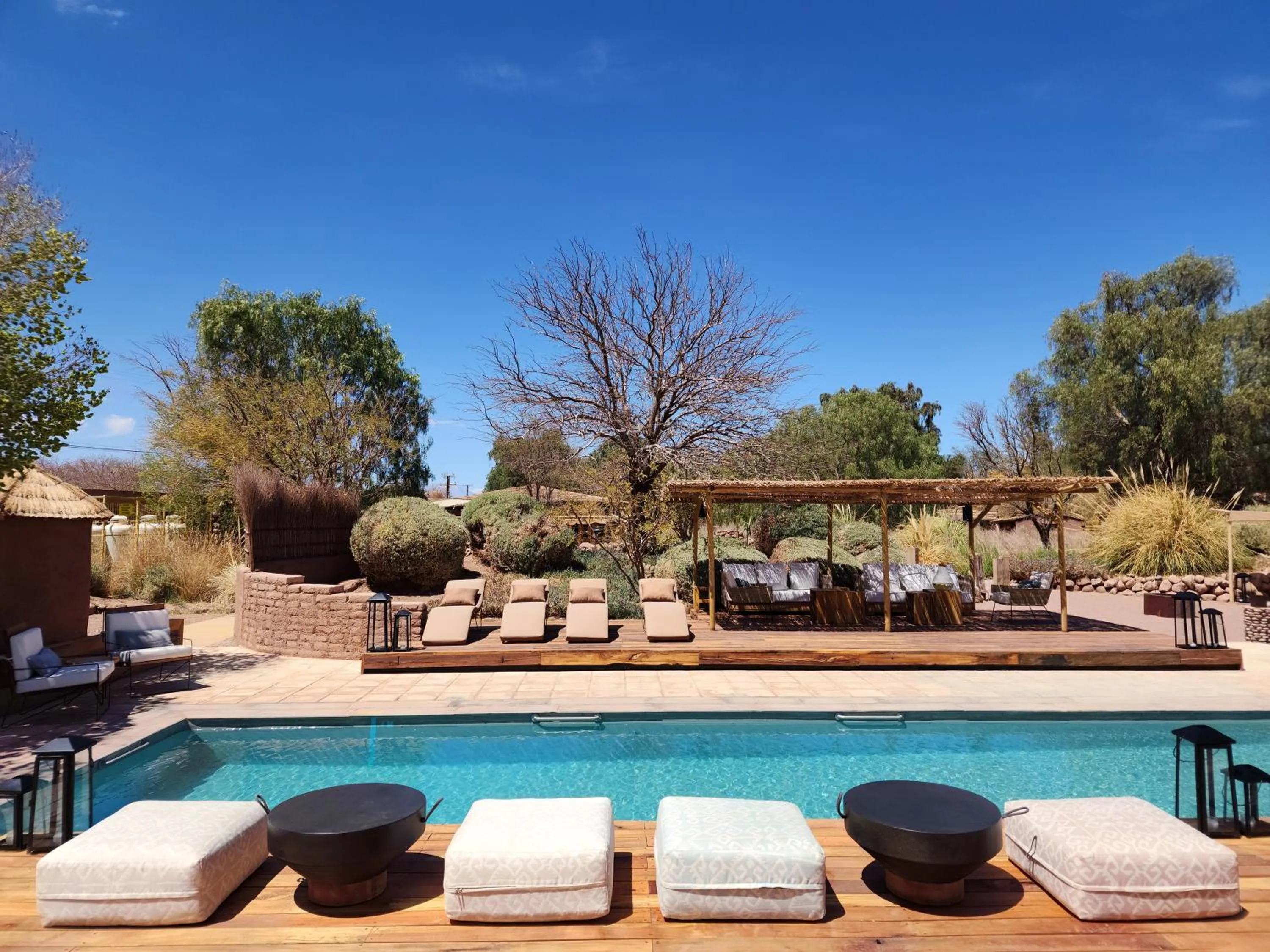Pool view in Our Habitas Atacama