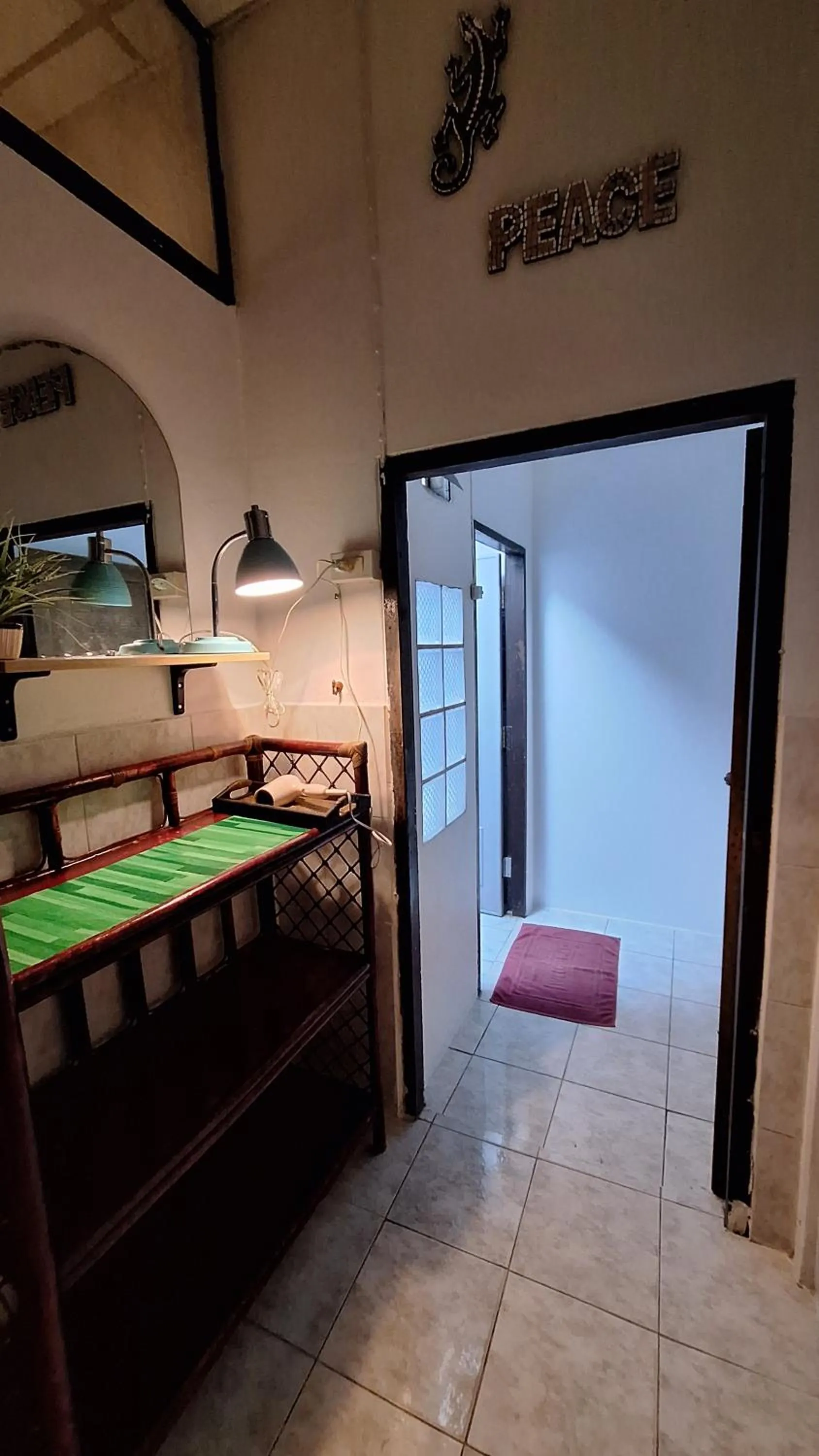 Shower in Runa Group House Samed