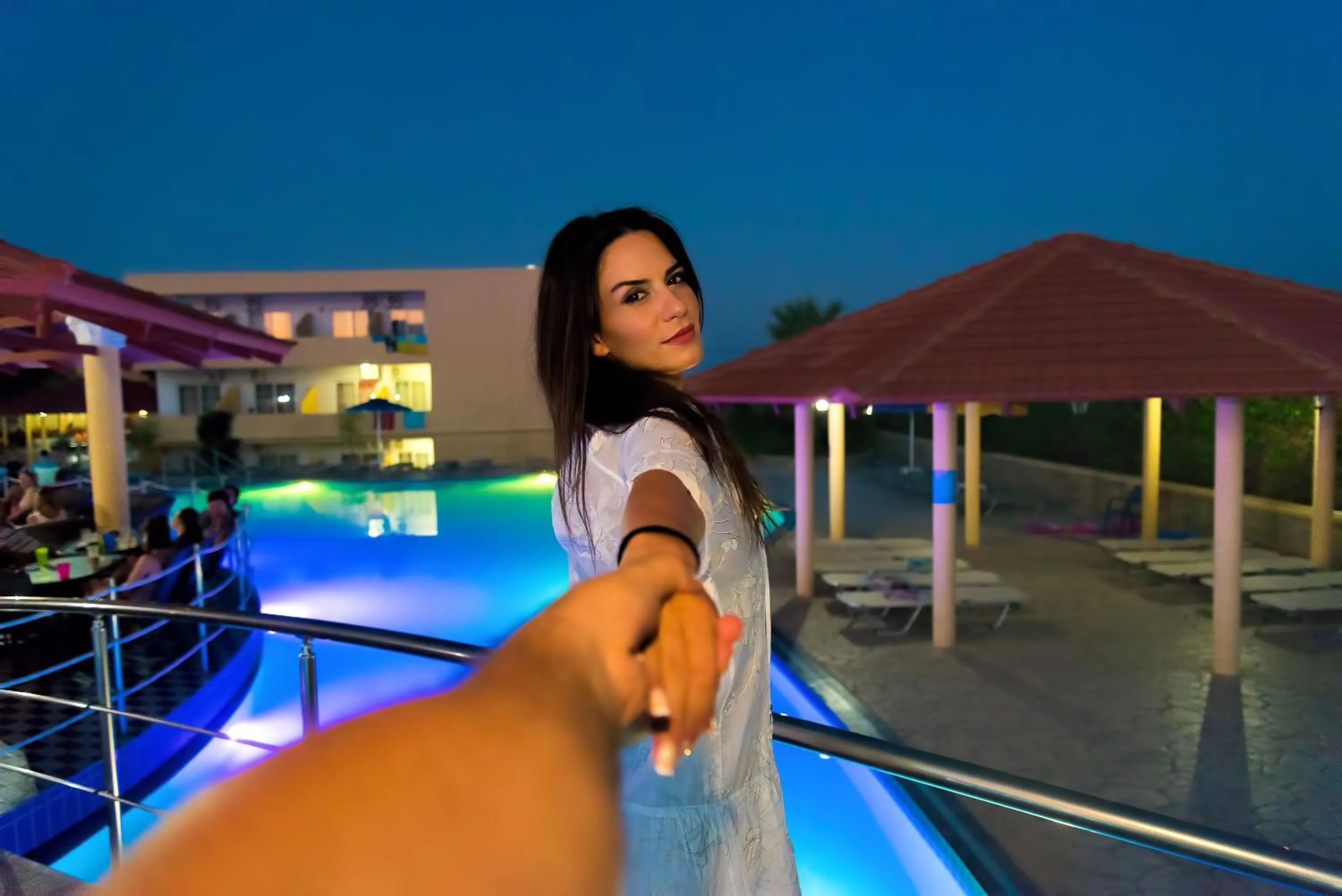 Pool view in Fantasy Hotel