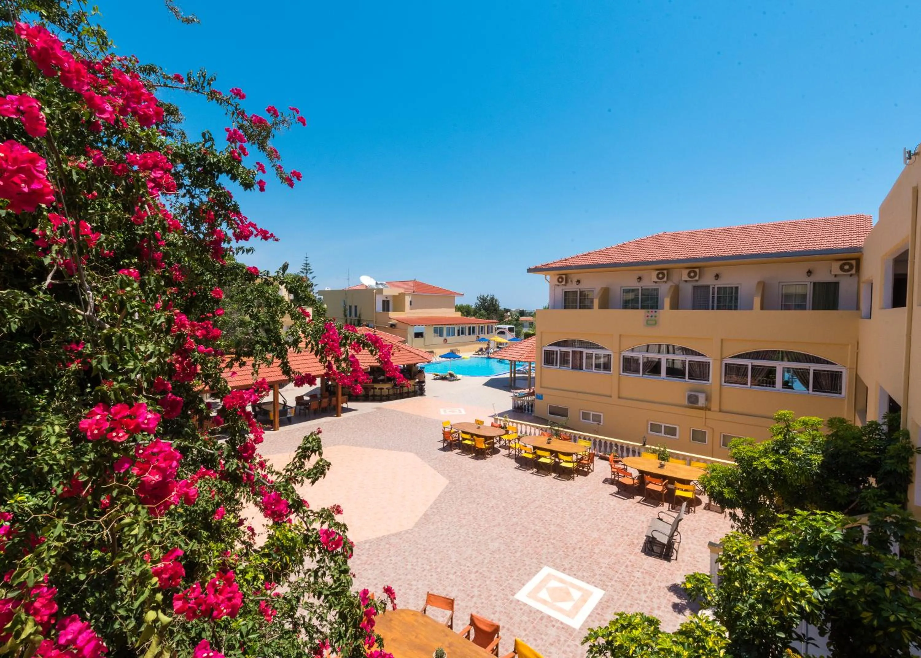 Pool view in Fantasy Hotel