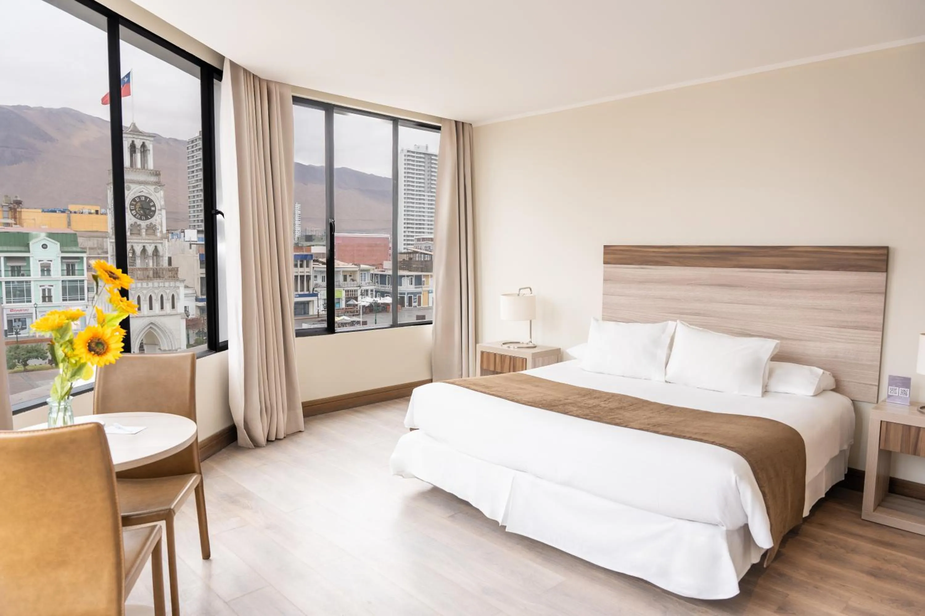 View (from property/room), Bed in Terrado Arturo Prat Iquique