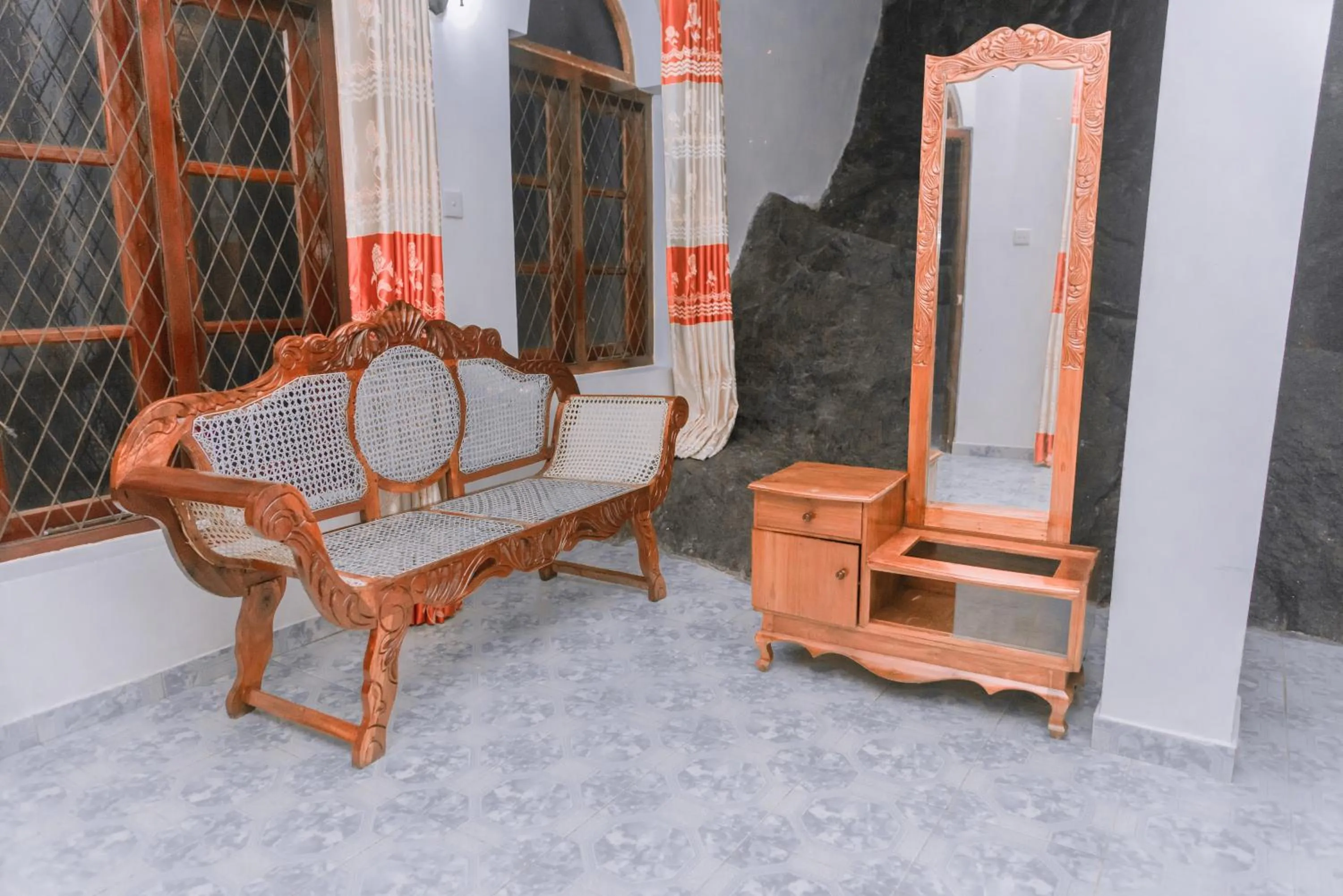 Seating area in Rock House