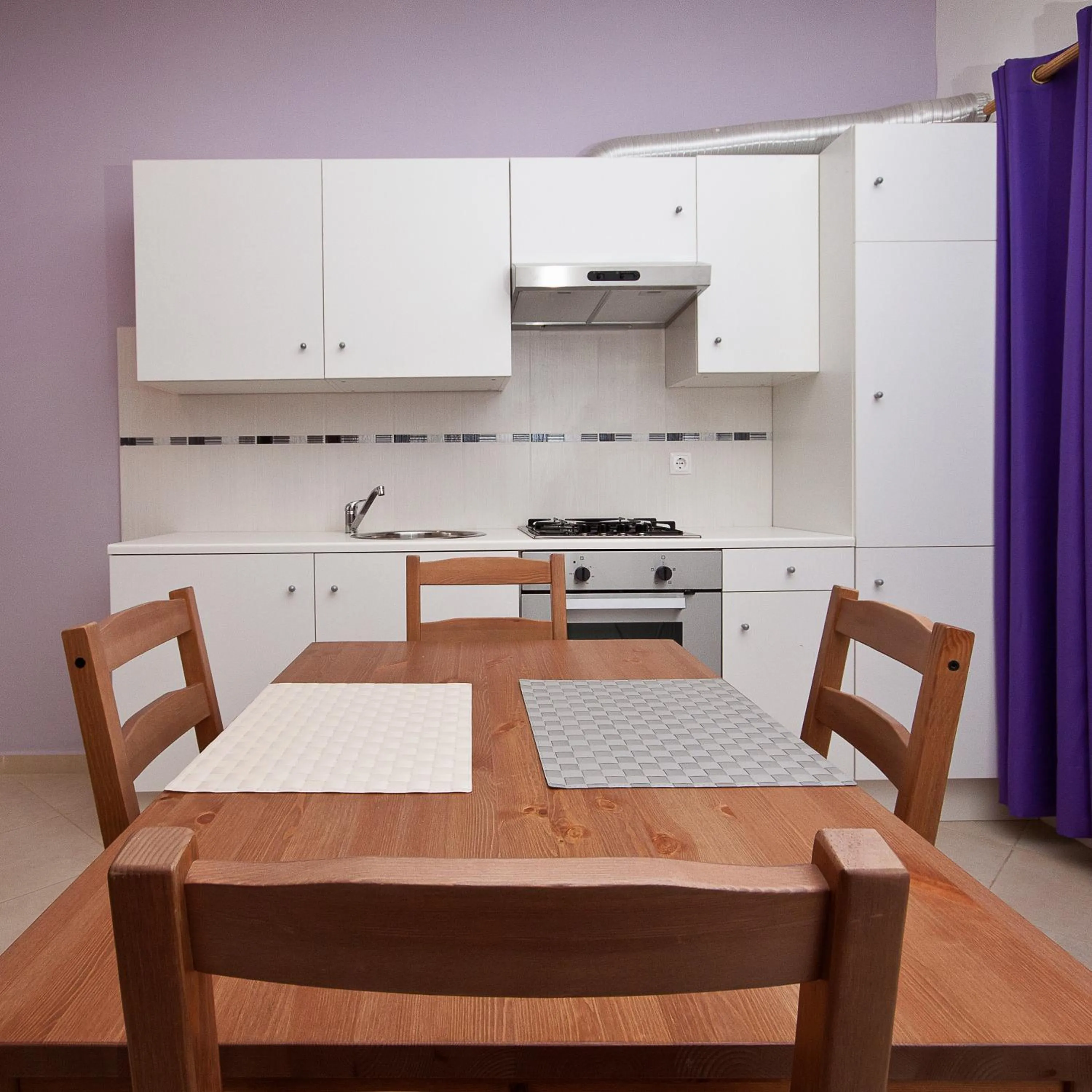 Kitchen or kitchenette in Aparthotel Praiano