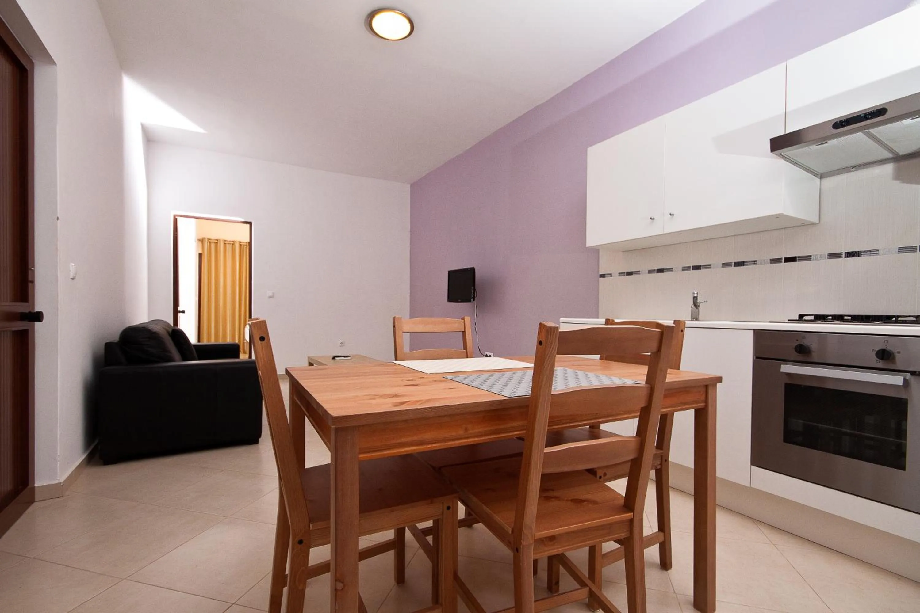 Kitchen or kitchenette in Aparthotel Praiano