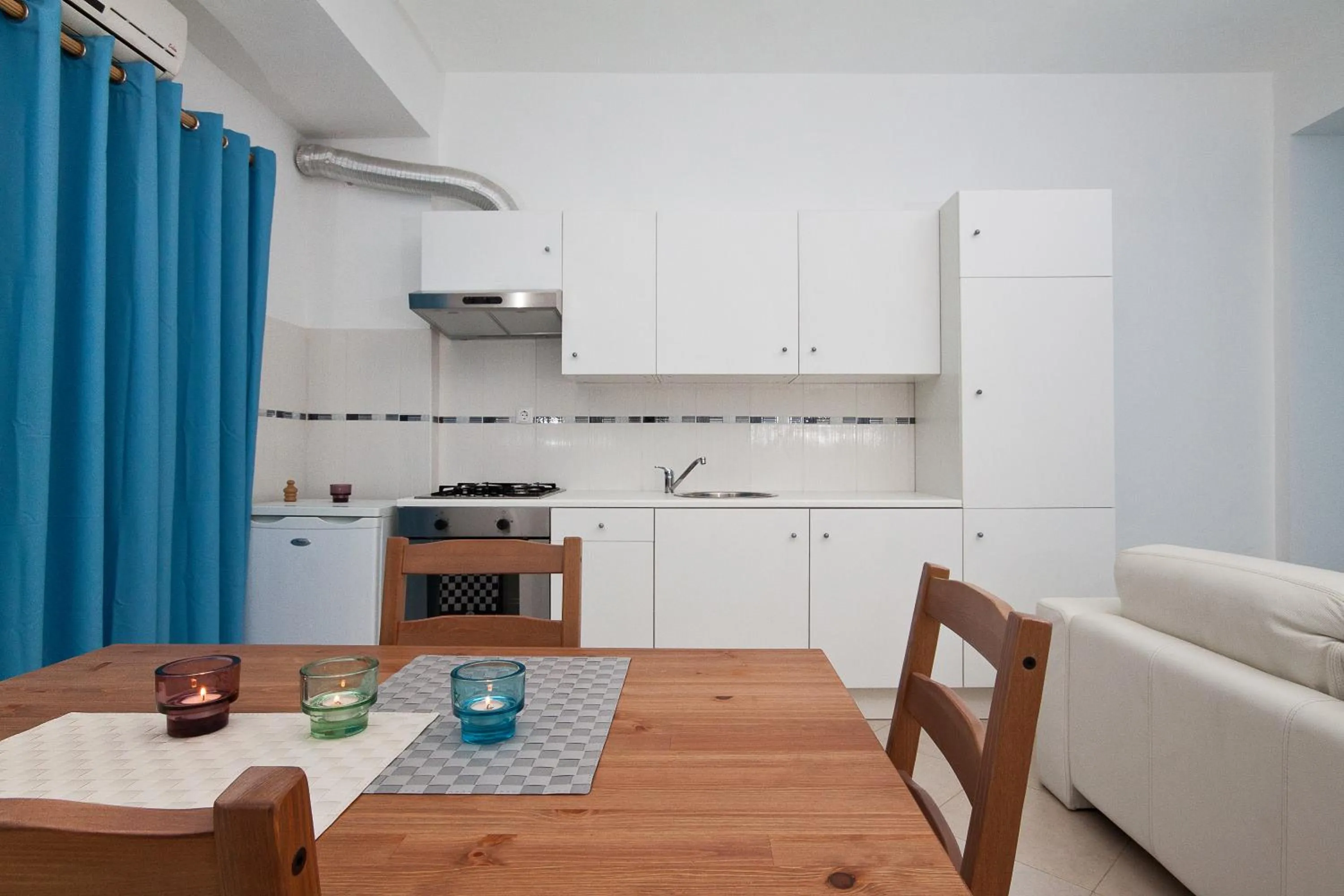 Kitchen or kitchenette in Aparthotel Praiano