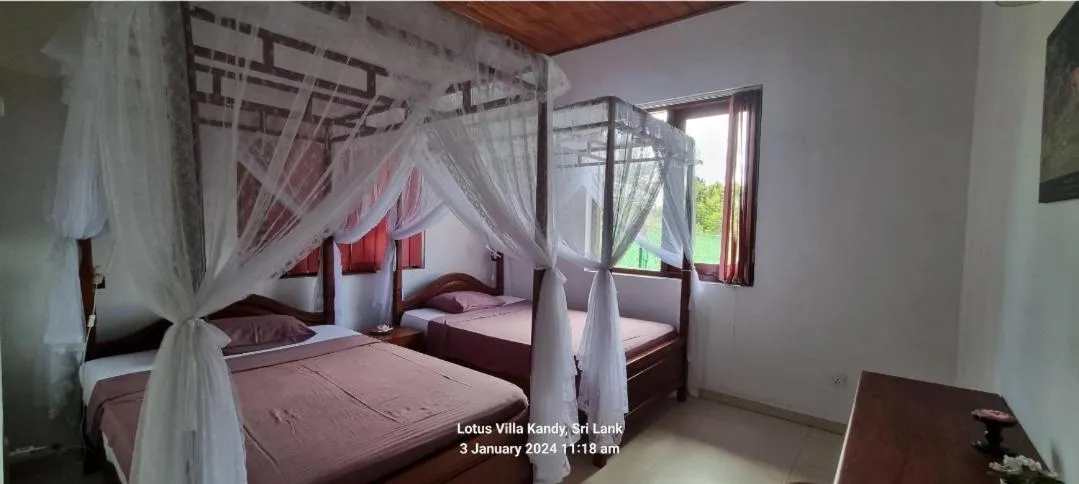 Photo of the whole room, Bed in Lotus Villa Kandy