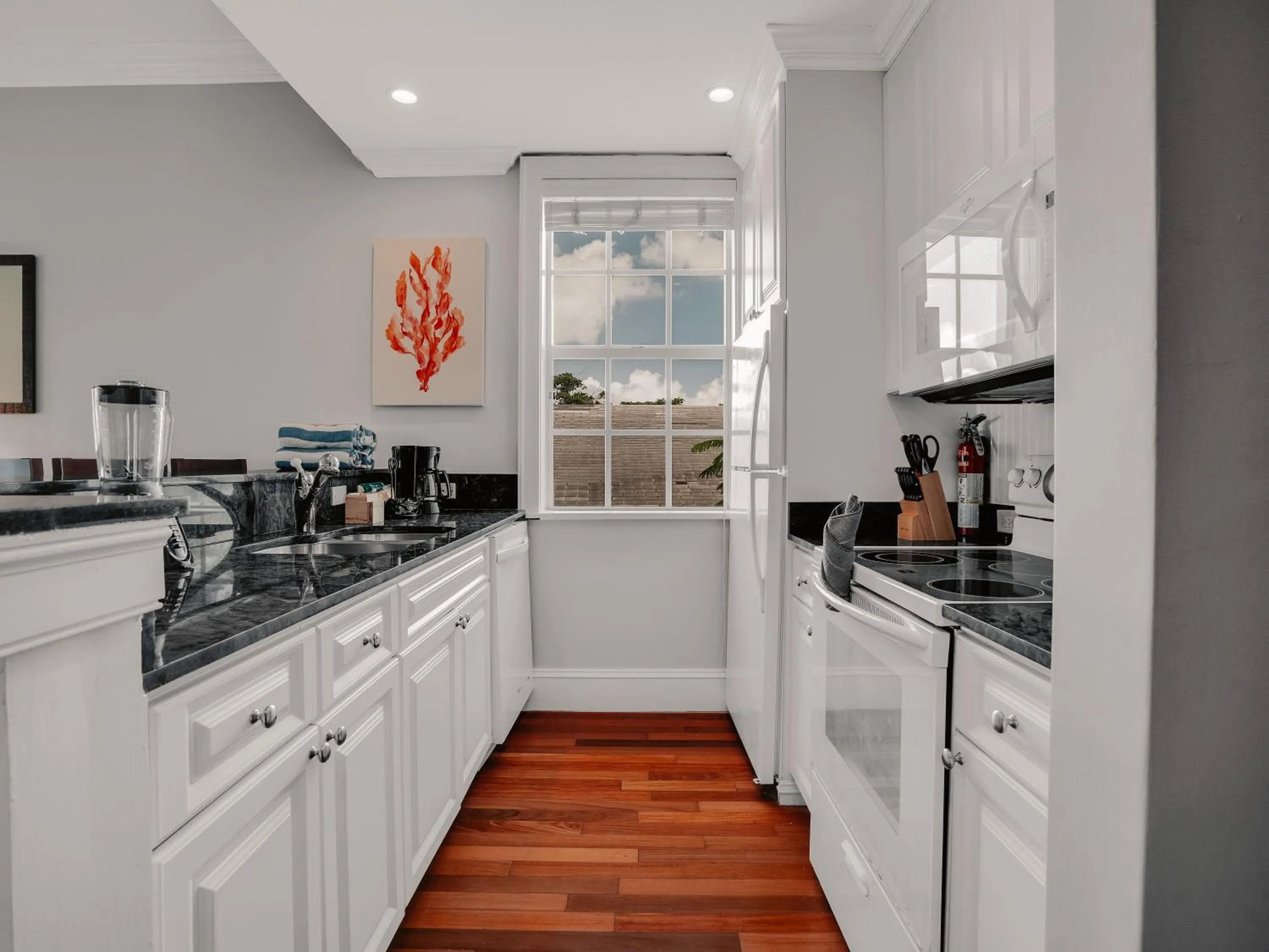 Kitchen or kitchenette in Valentines Resort & Marina