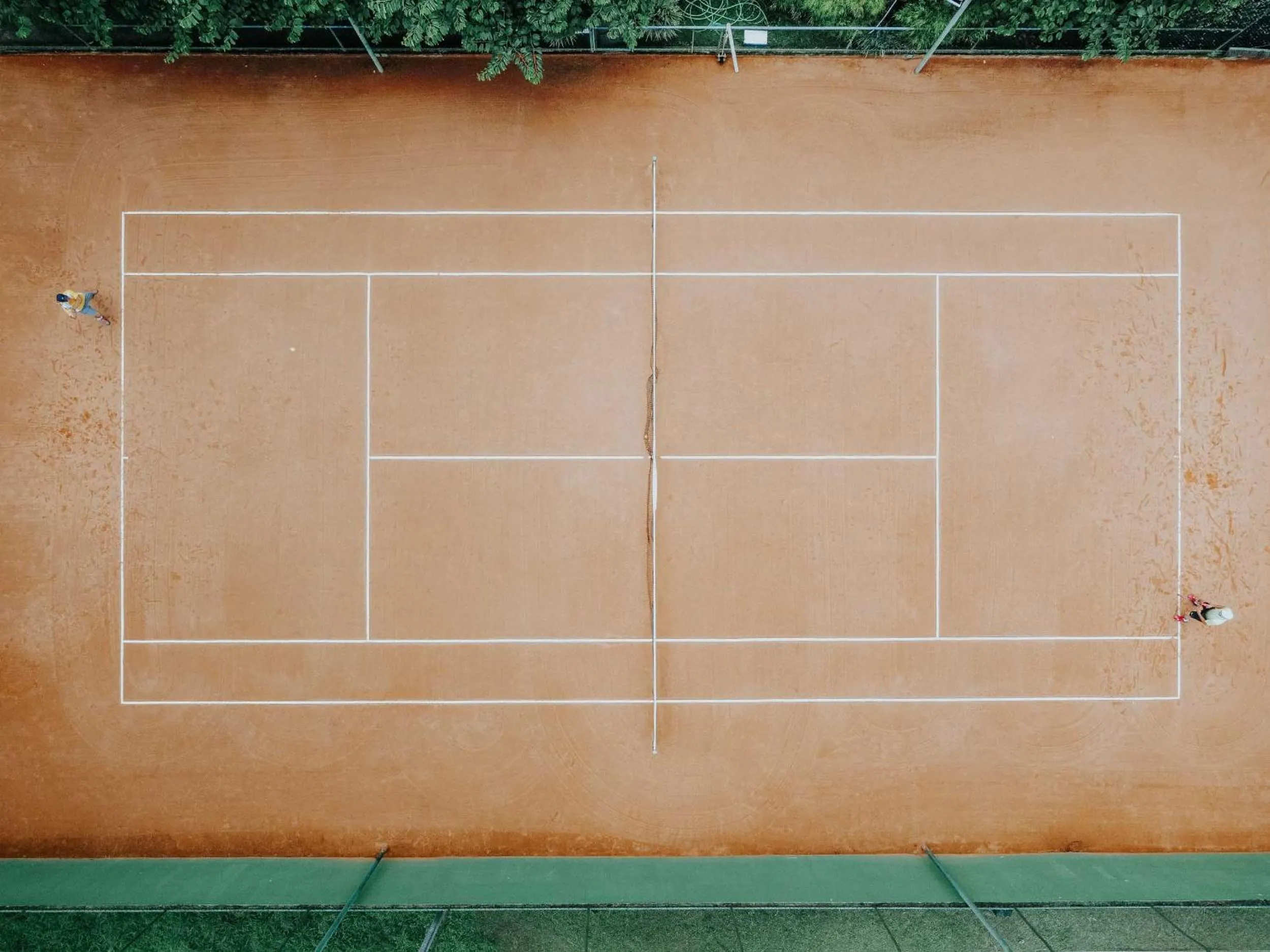 Tennis court in Pousada Cantagalo