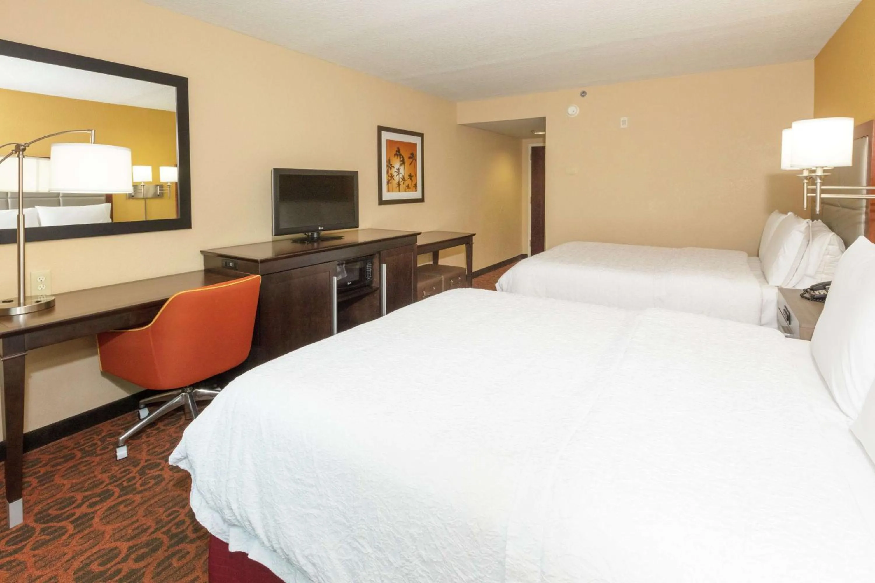 Bedroom, Bed in Hampton Inn & Suites Jacksonville-Airport