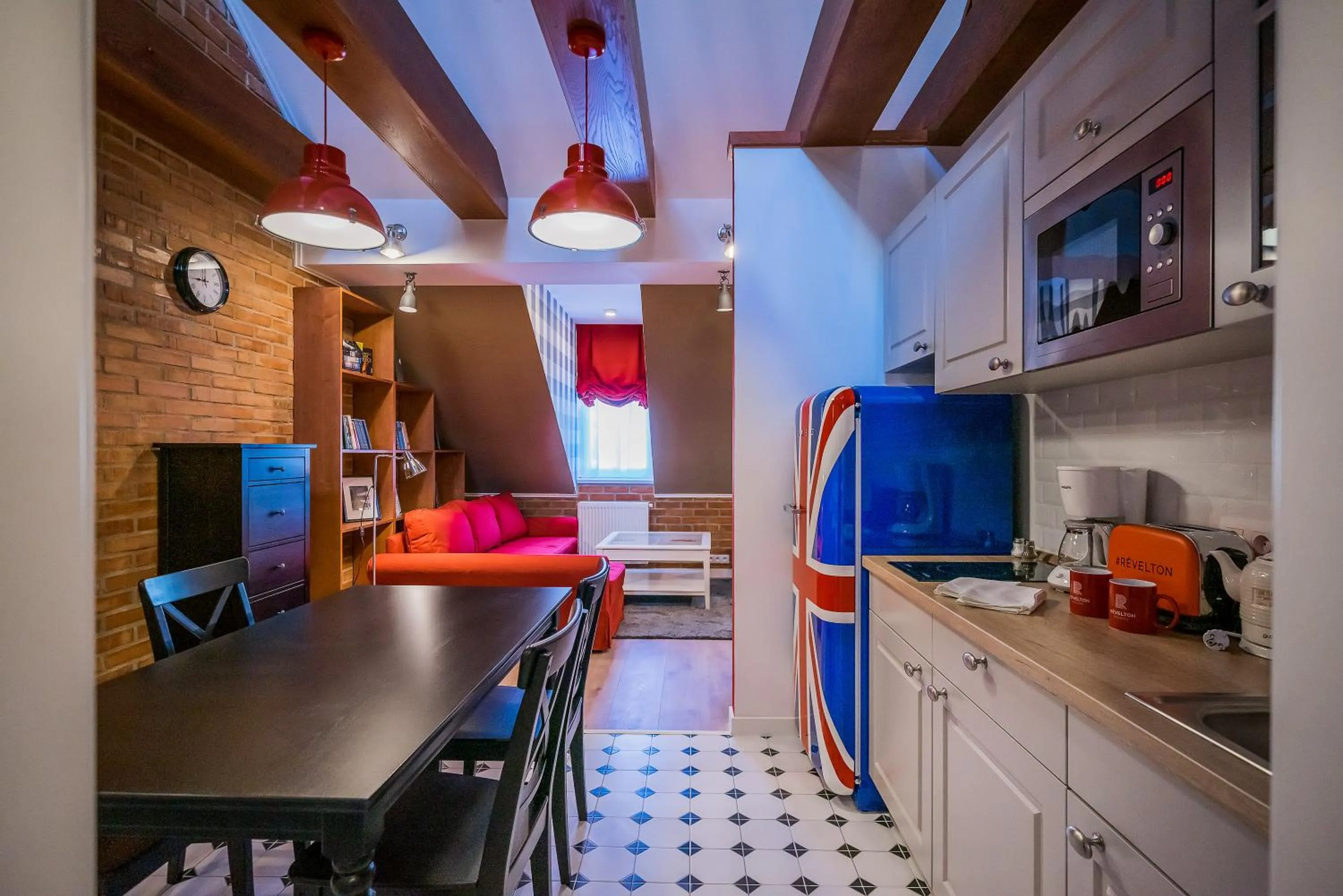 Kitchen or kitchenette in Revelton Studios Karlovy Vary