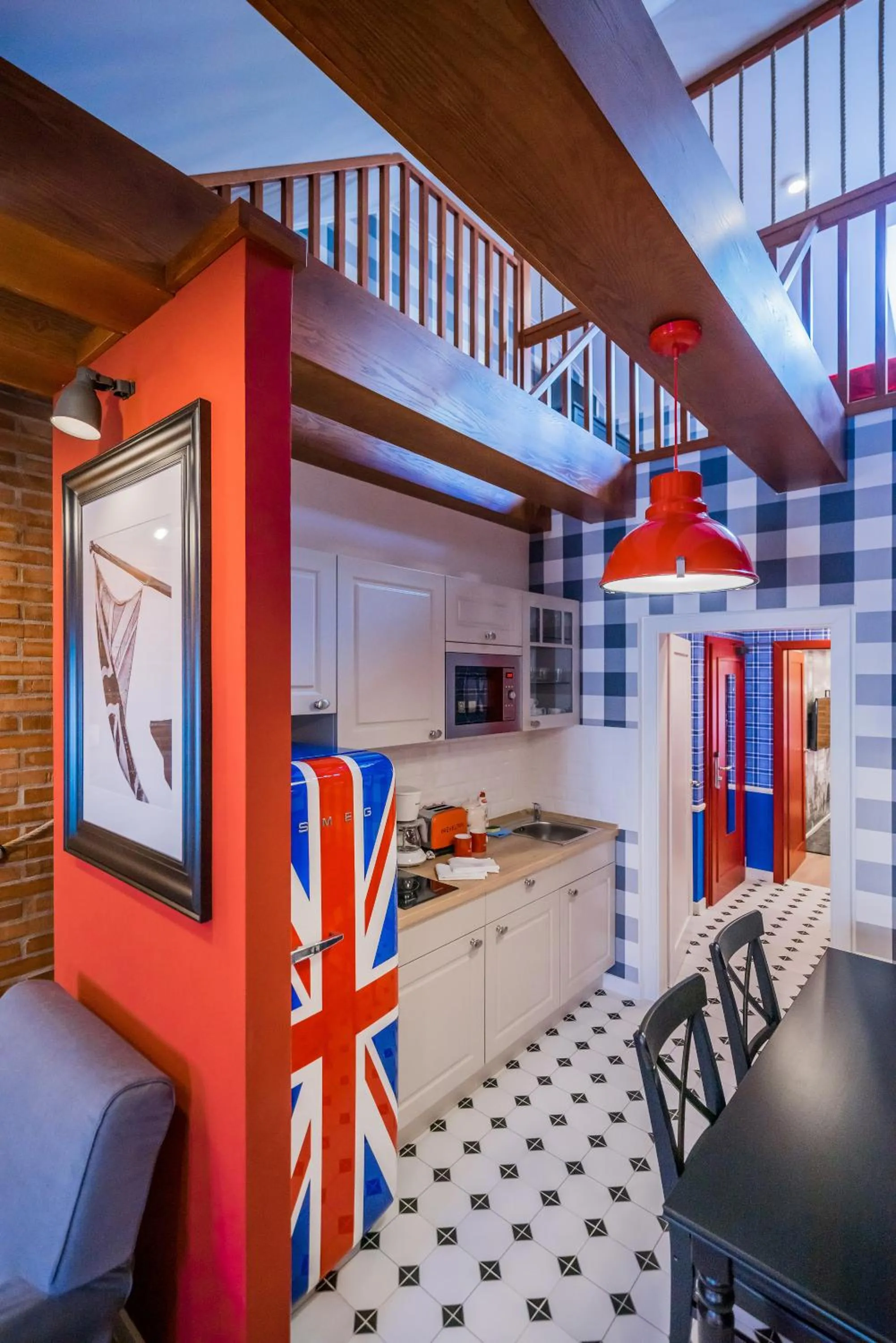 Kitchen or kitchenette in Revelton Studios Karlovy Vary