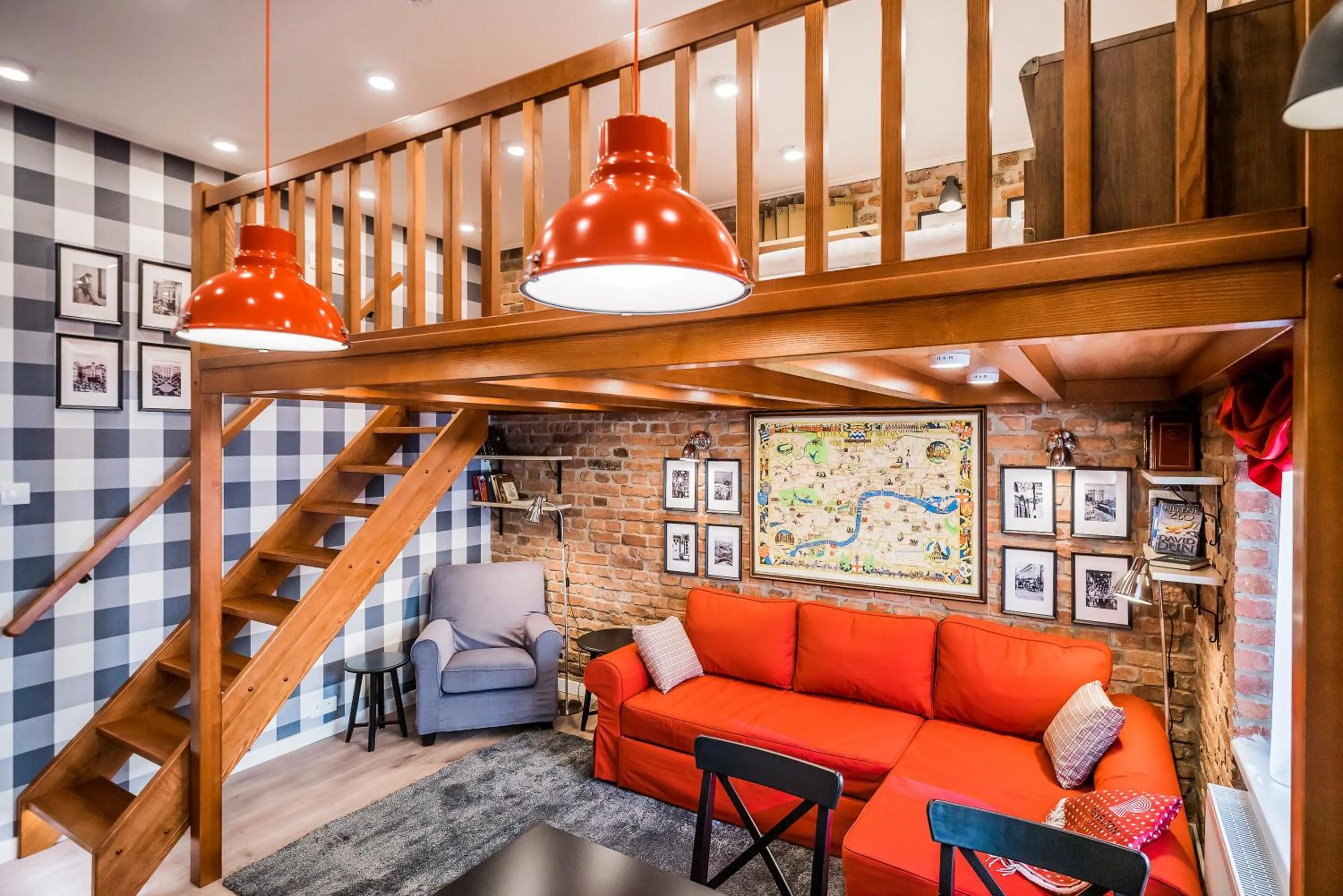 Seating area in Revelton Studios Karlovy Vary