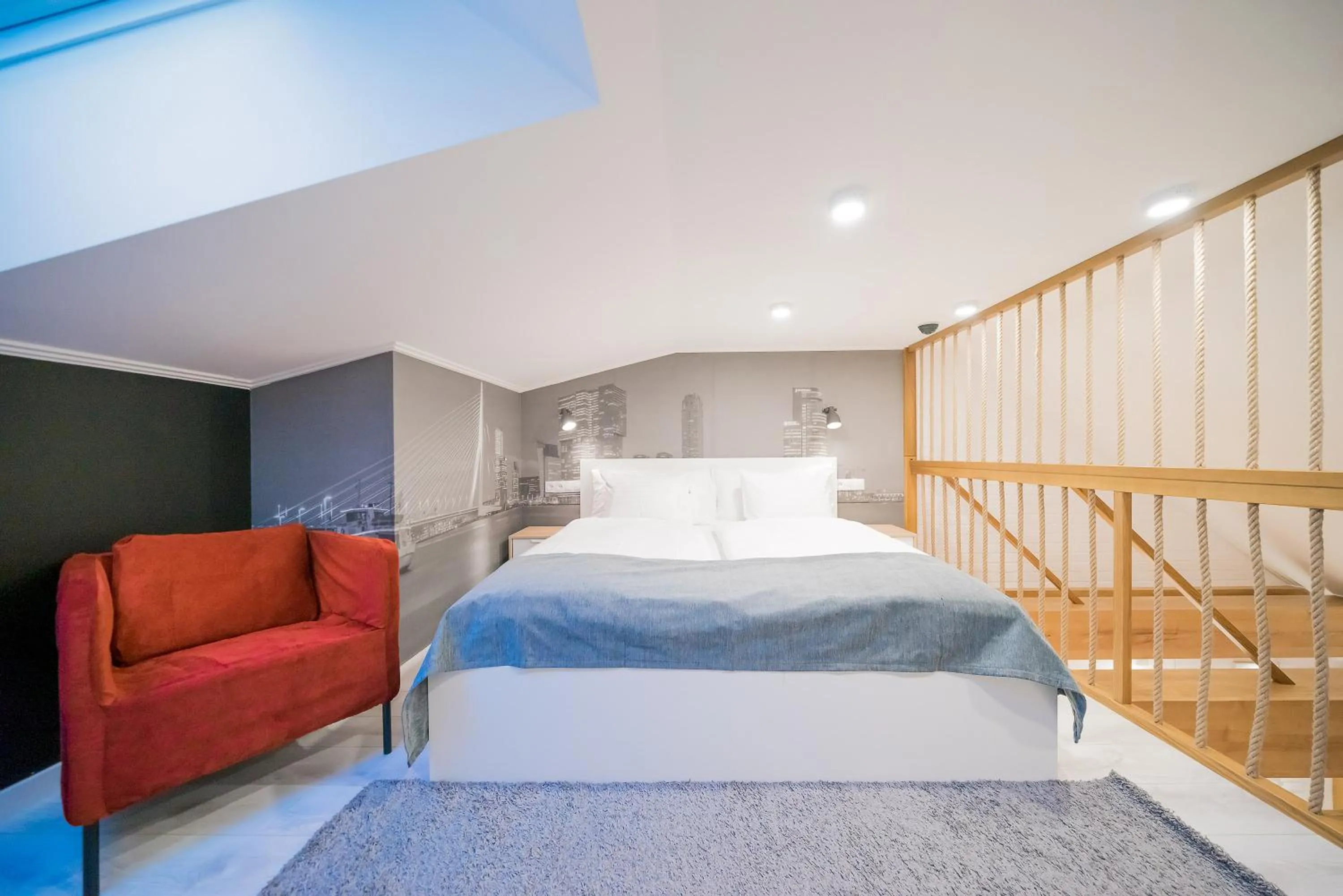 Bed in Revelton Studios Karlovy Vary