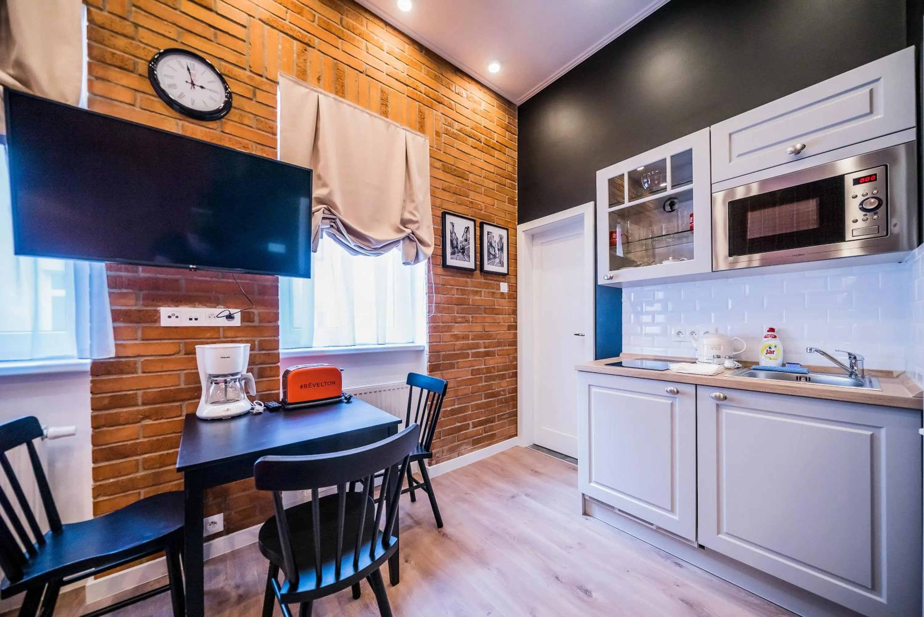 Kitchen or kitchenette in Revelton Studios Karlovy Vary