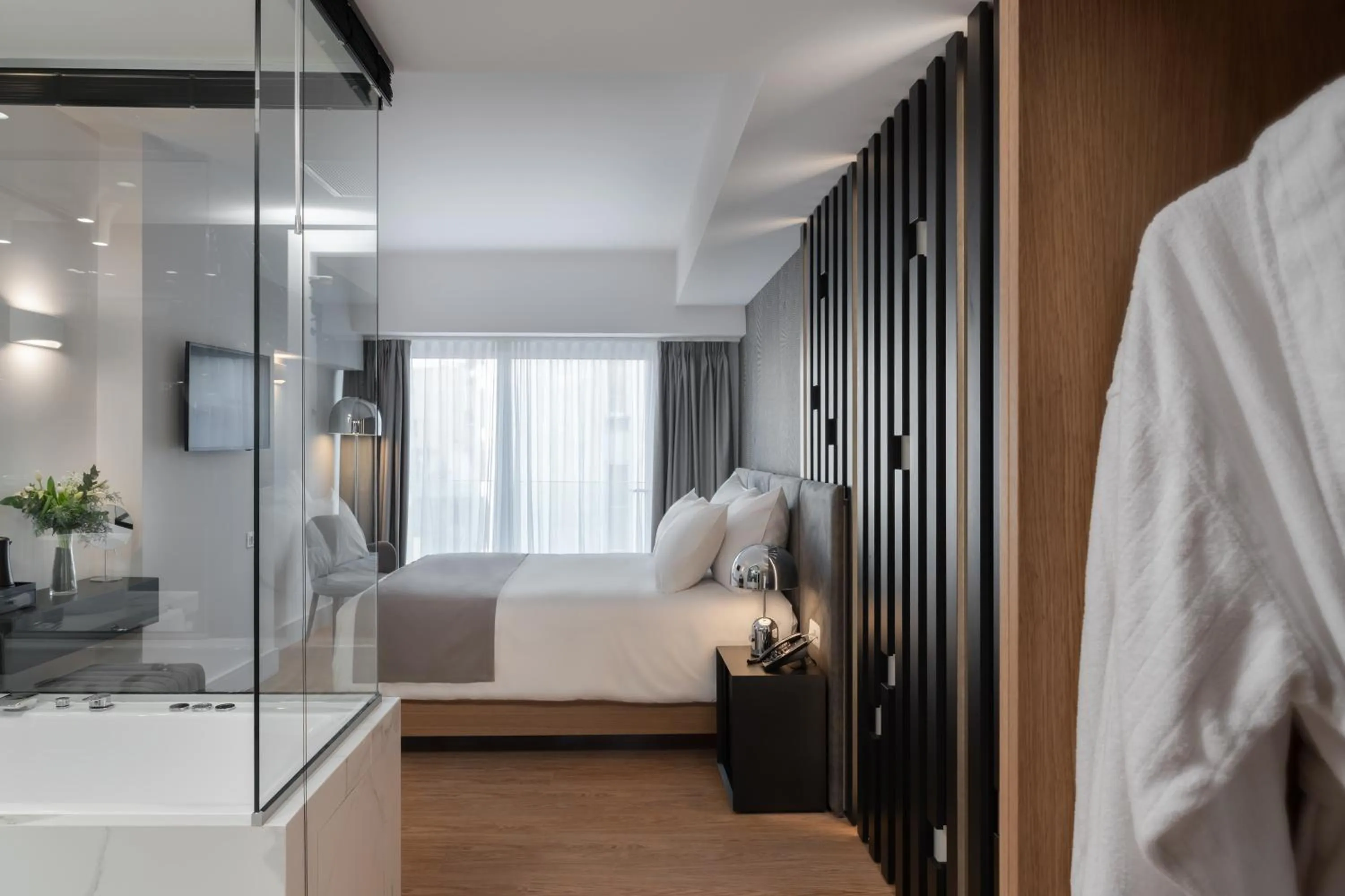 Bed in Elia Ermou Athens Hotel