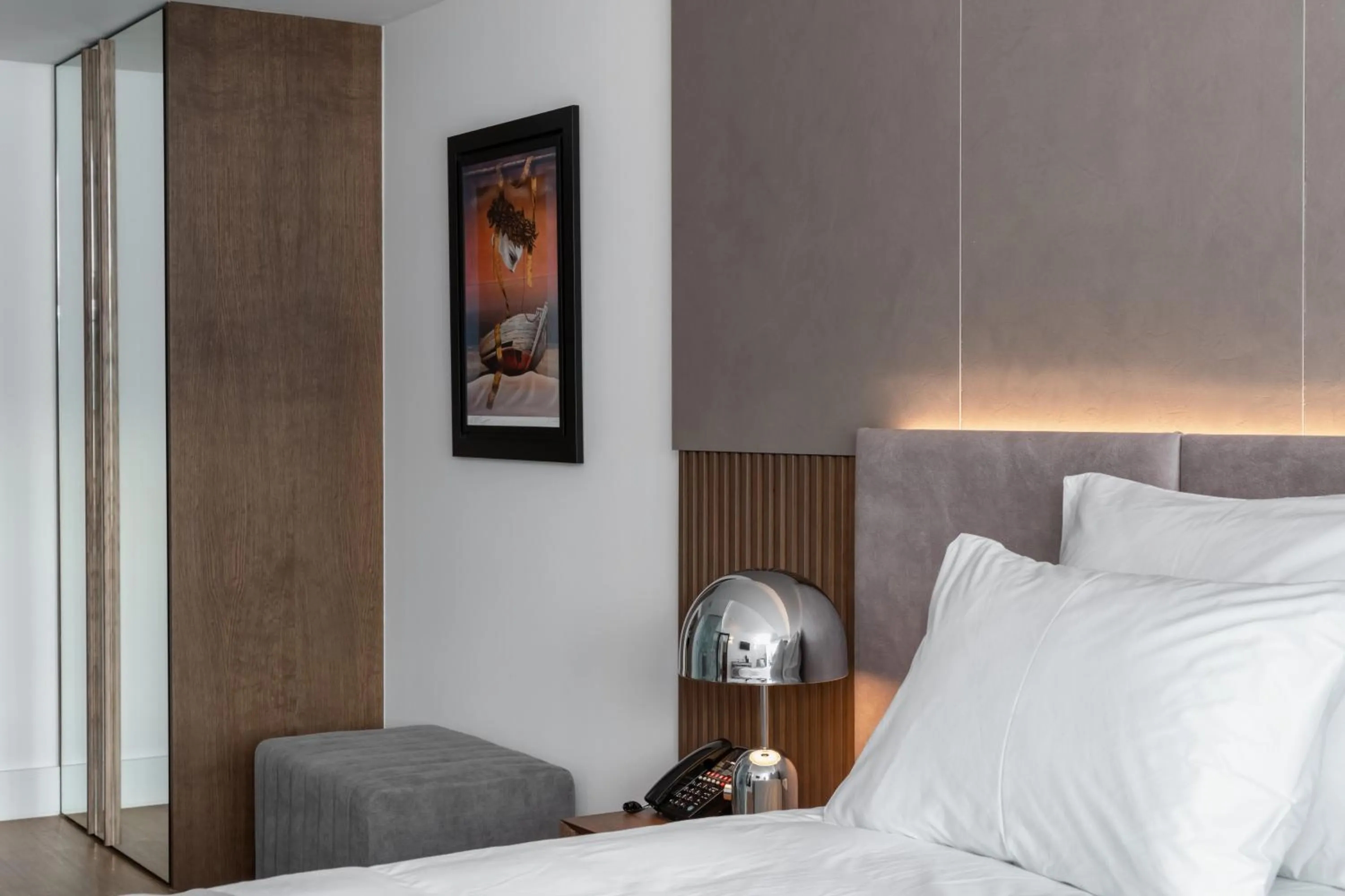 Bed in Elia Ermou Athens Hotel