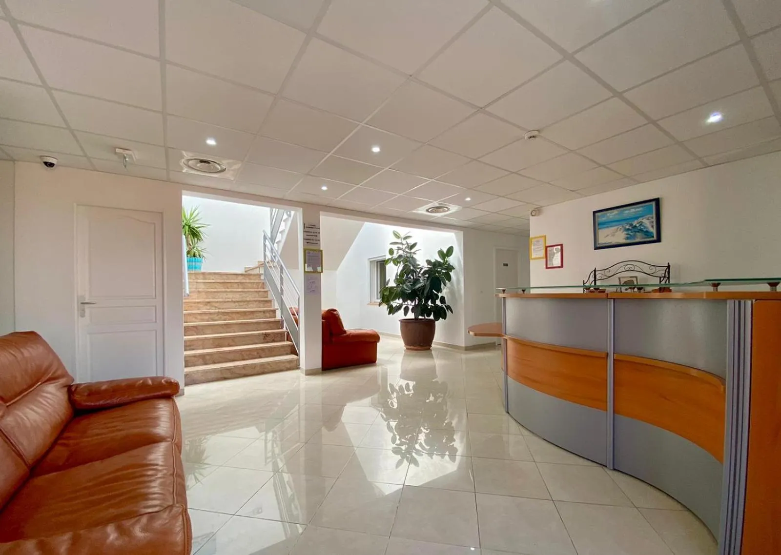 Lobby or reception in Hotel Myriam Vias Plage