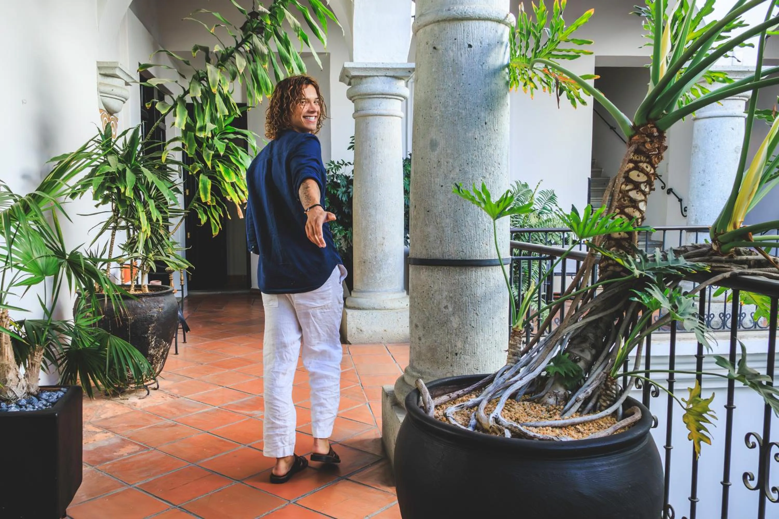 Patio in Hotel Boutique Naura Centro