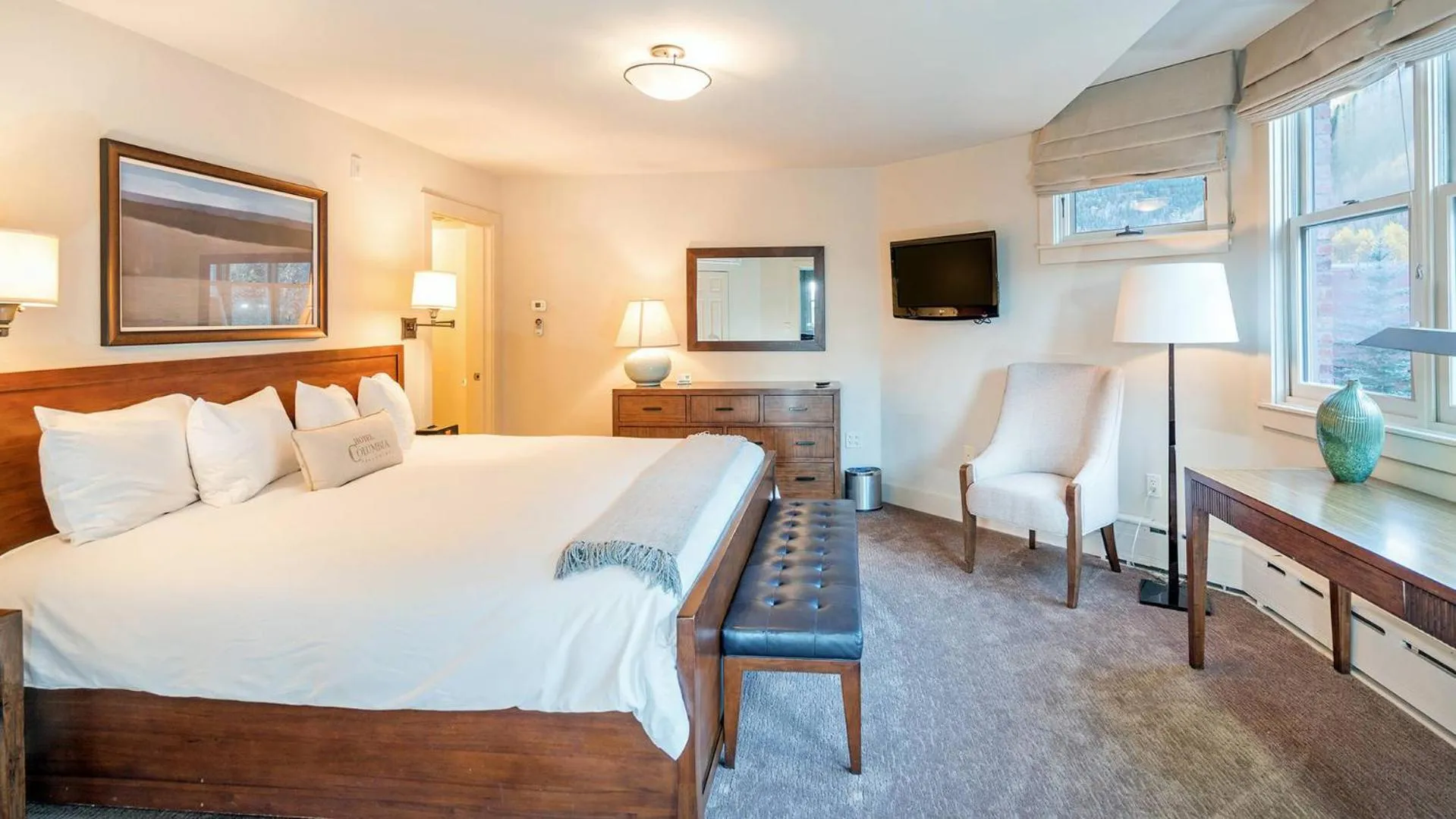 Bedroom in Hotel Columbia