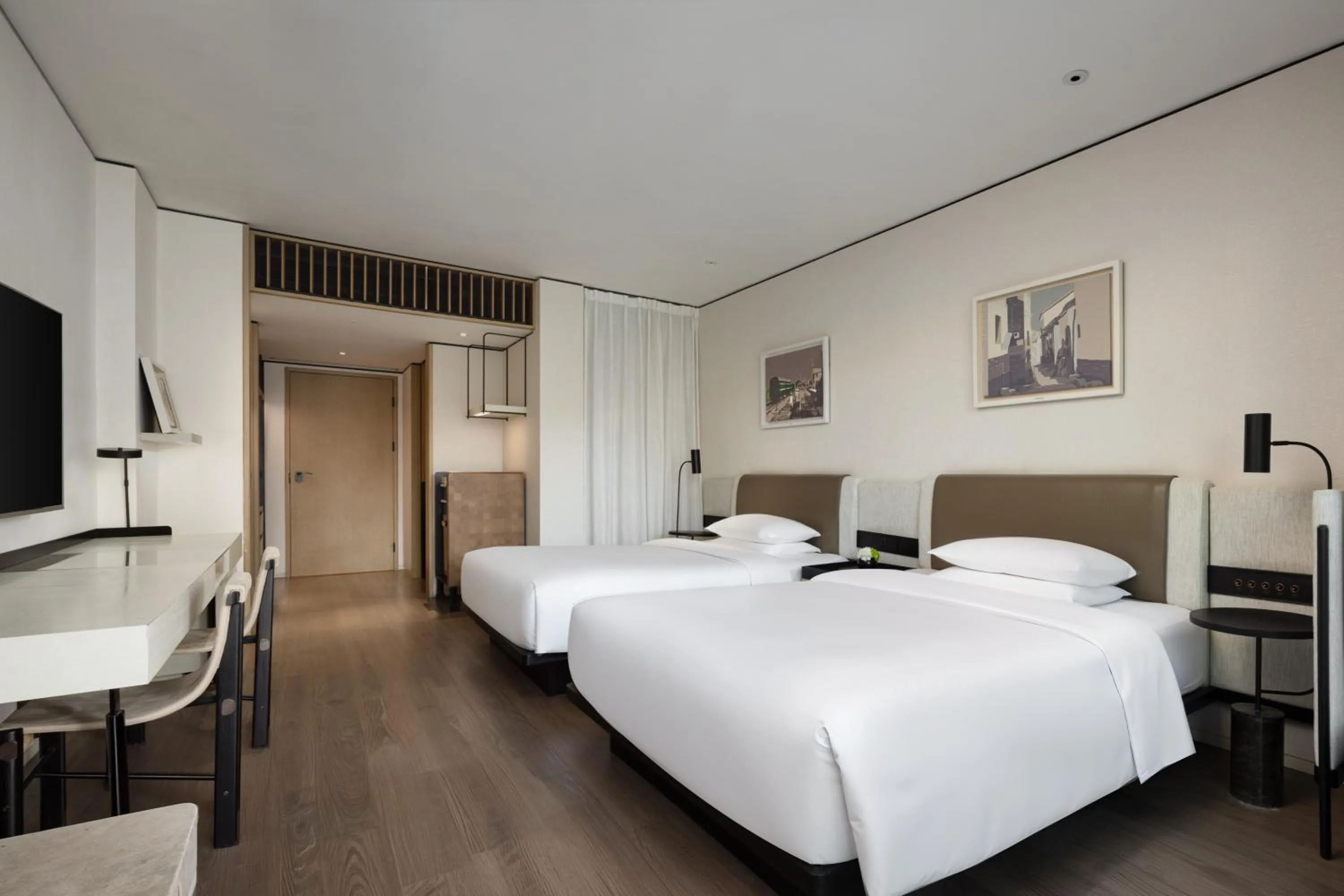 Bedroom, Bed in Mumian Shenzhen Luohu JDV by Hyatt