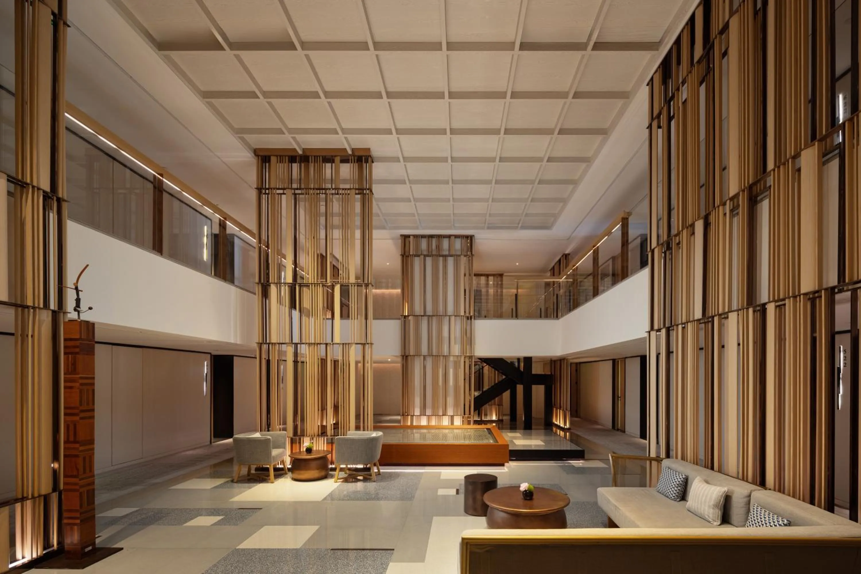 Communal lounge/ TV room in Mumian Shenzhen Luohu JDV by Hyatt