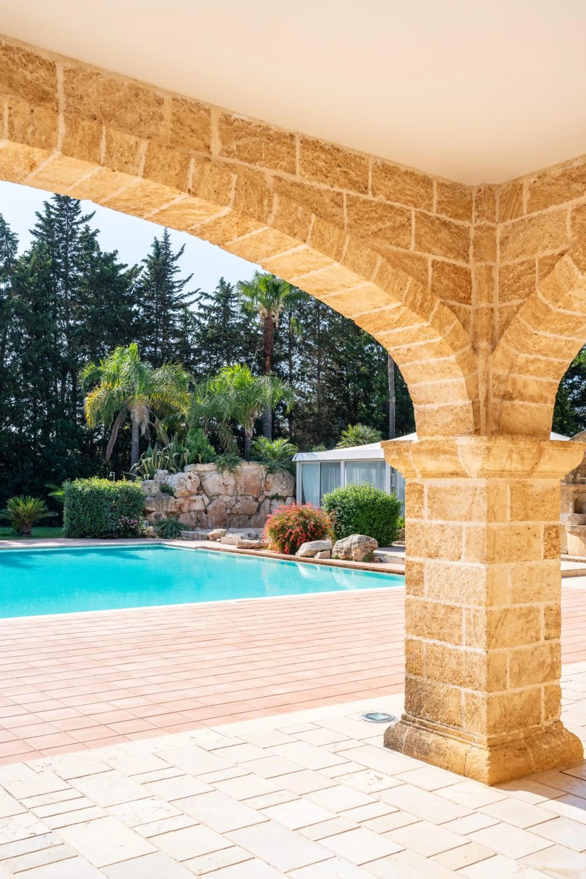 Pool view in Antica Masseria Martuccio