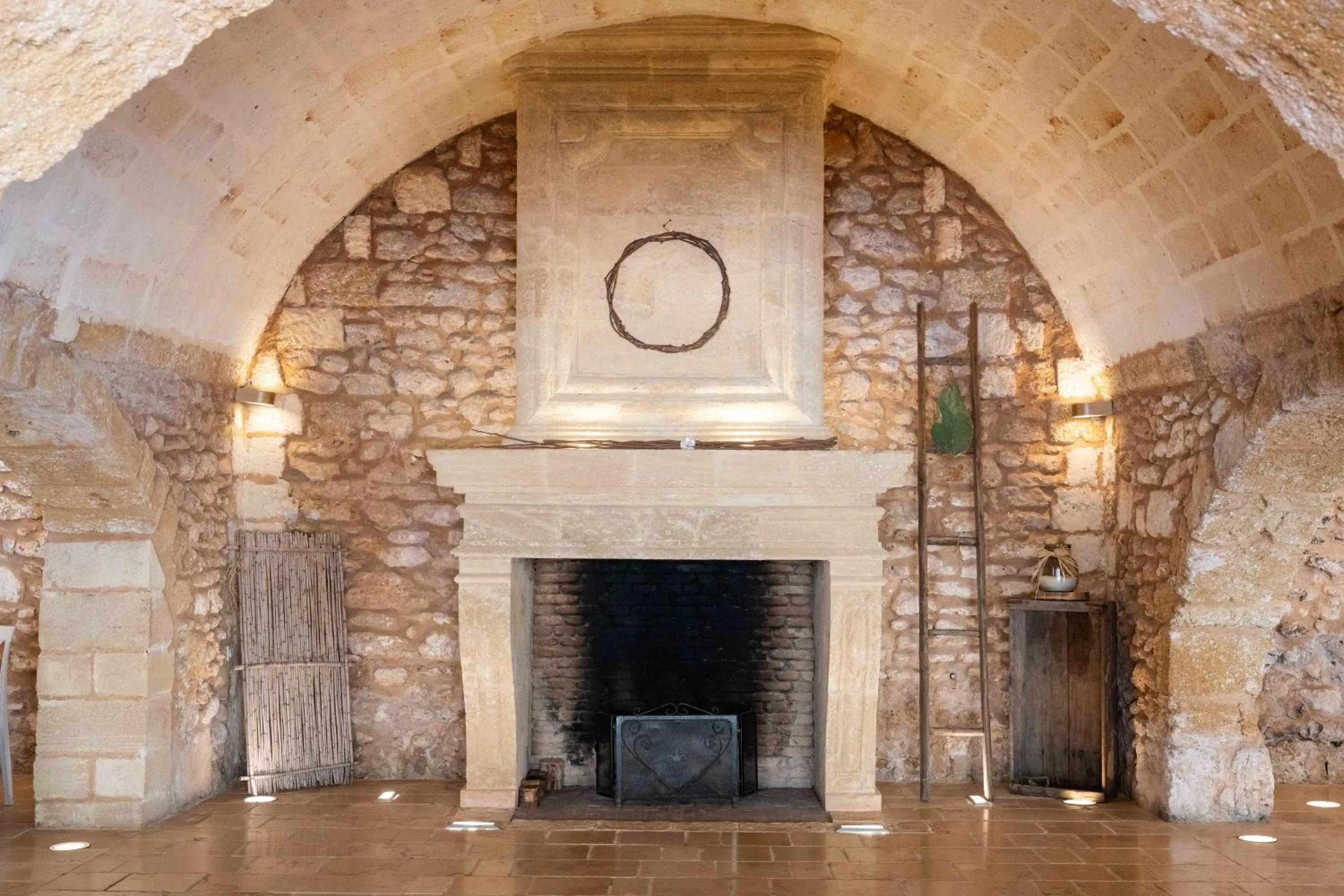 fireplace in Antica Masseria Martuccio