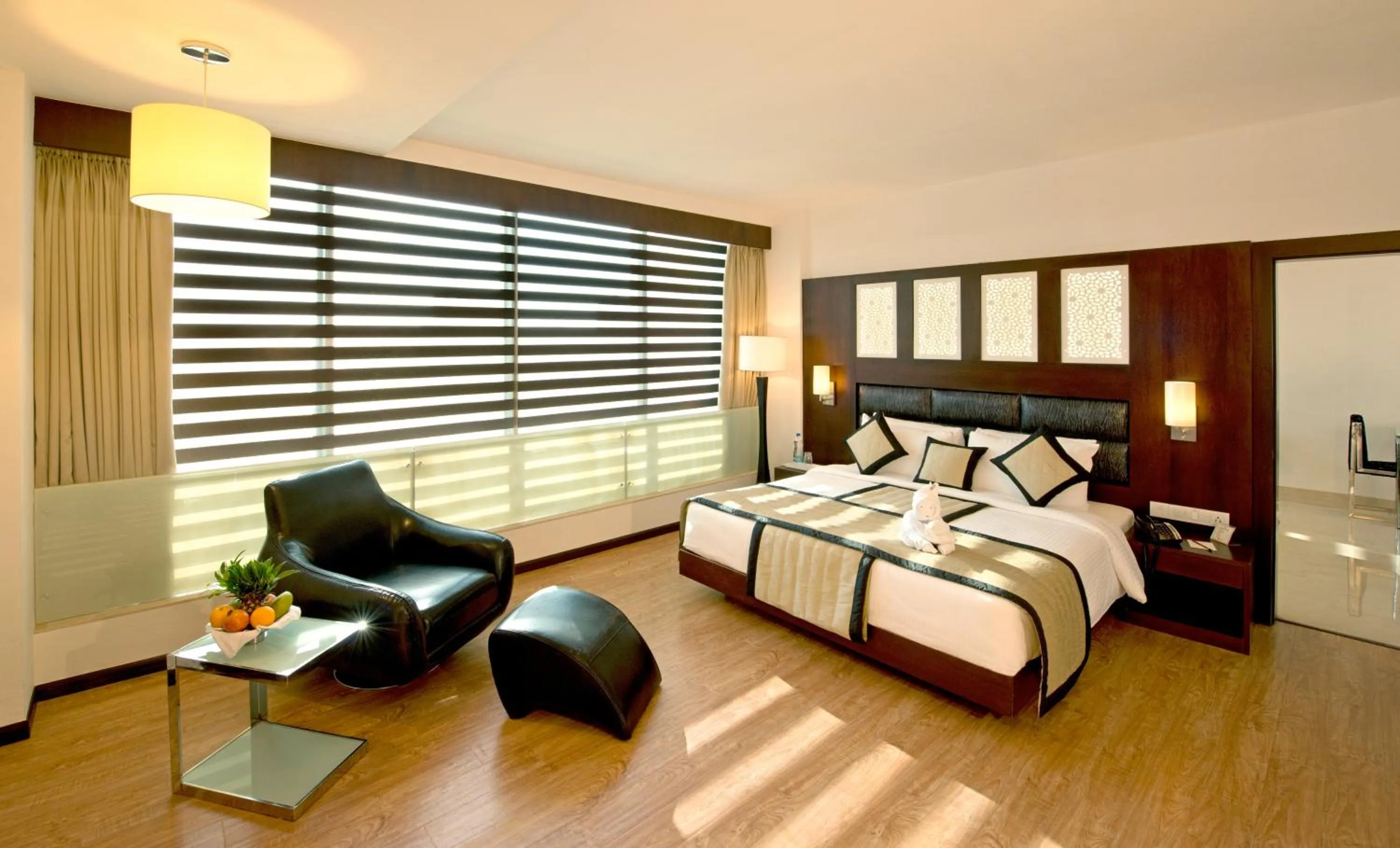 Bed in Hotel Sandy's Tower