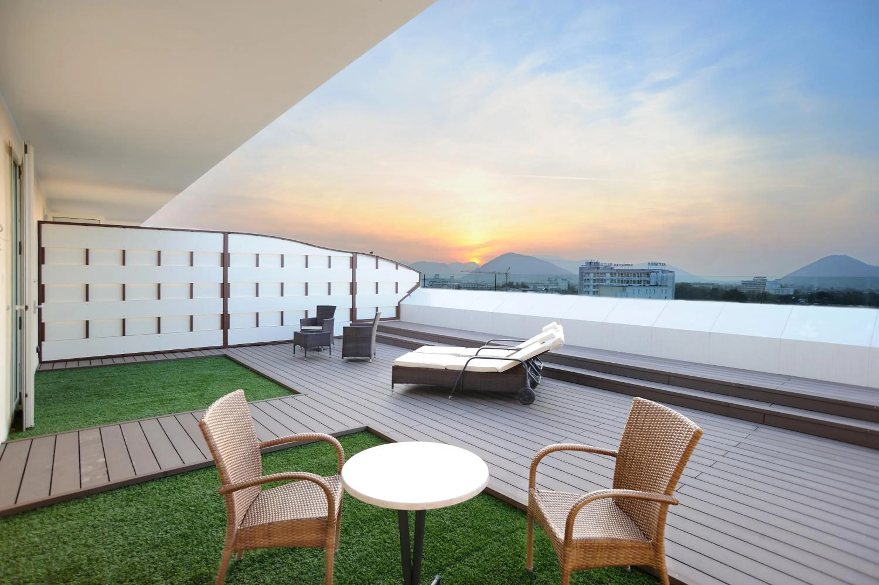 Balcony/Terrace in Hotel Terme All'Alba