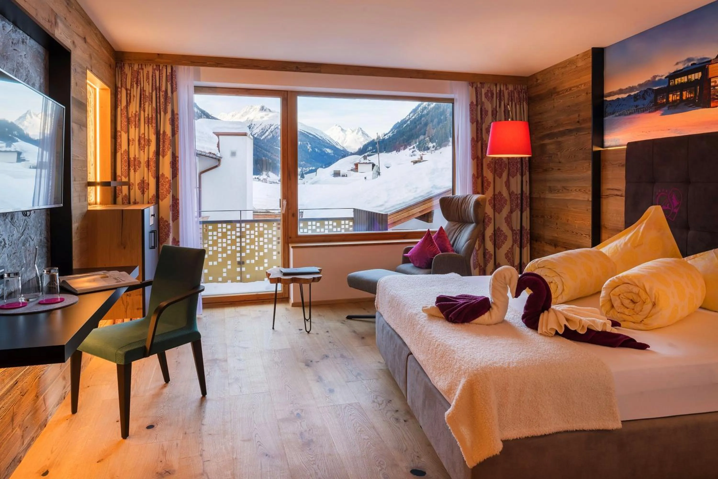 Photo of the whole room, Bed in Hotel Garni Stefanie