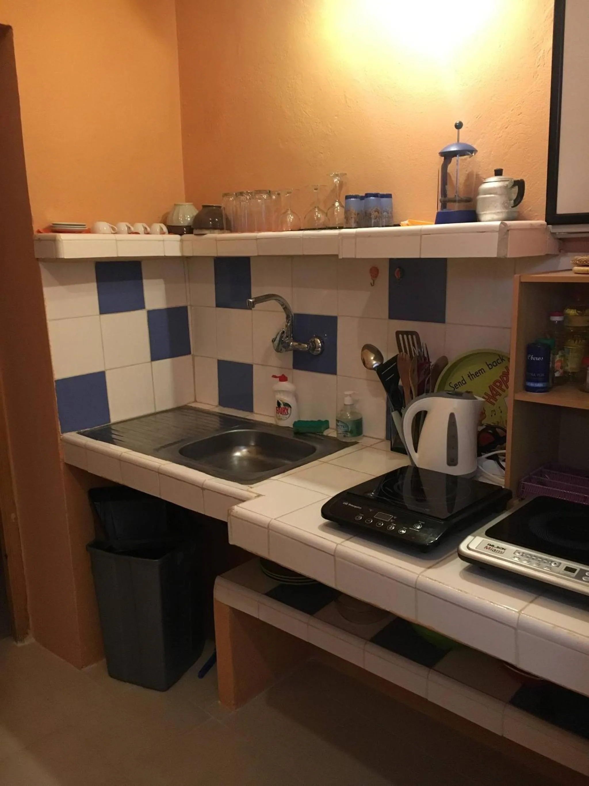 kitchen in Studio Mezzanine Kasbah Tanger - Climatise
